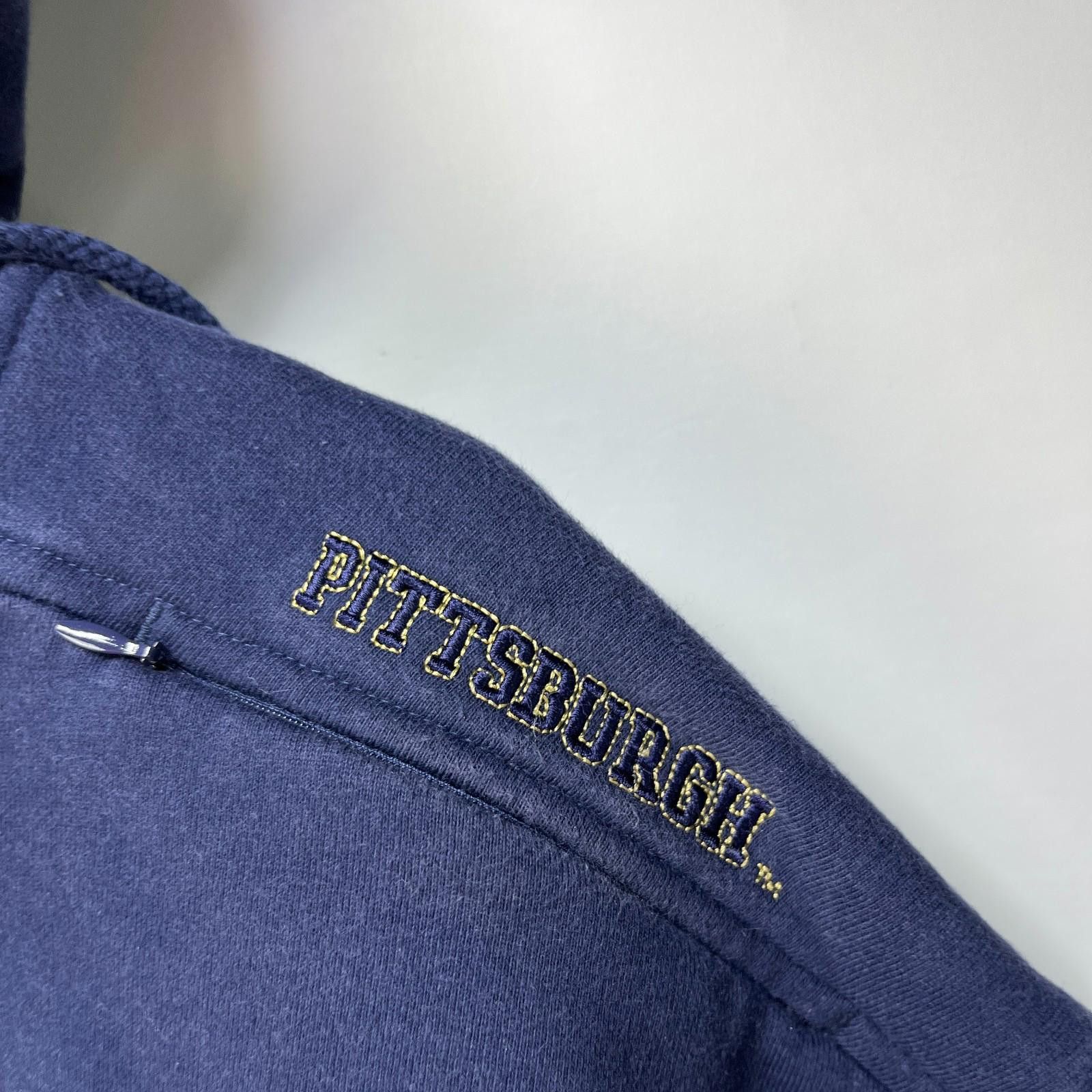 Nike Vintage Nike Pittsburgh Panthers Pitt Mid Swoosh Hoodie 2XL Size ONE SIZE - 4 Thumbnail