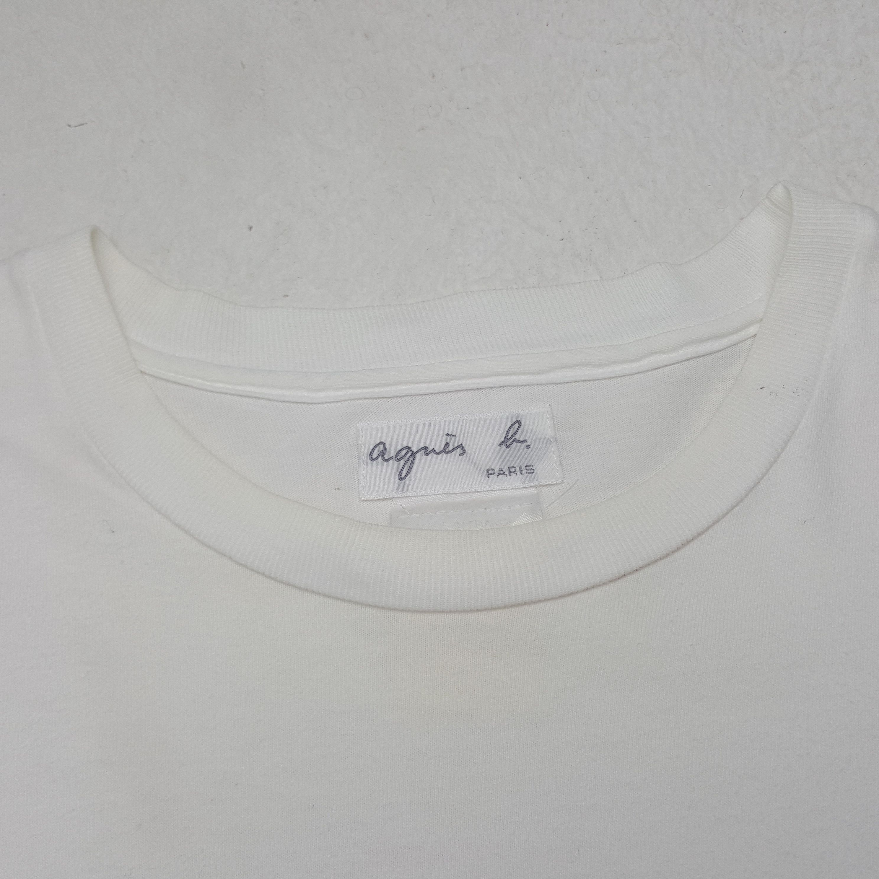 agnes b. Vintage Agnes b Paris Centre Logo Tshirt Size US M / EU 48-50 / 2 - 4 Thumbnail