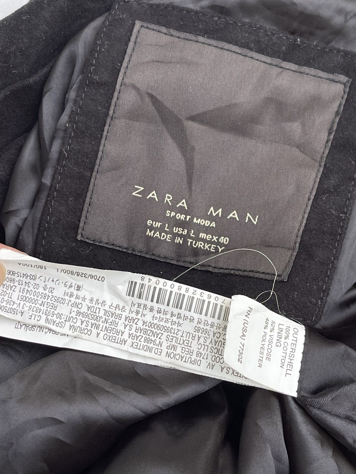 Zara ZARA MAN SUPER BLACK VELVET COAT/JACKET Size US L / EU 52-54 / 3 - 8 Thumbnail