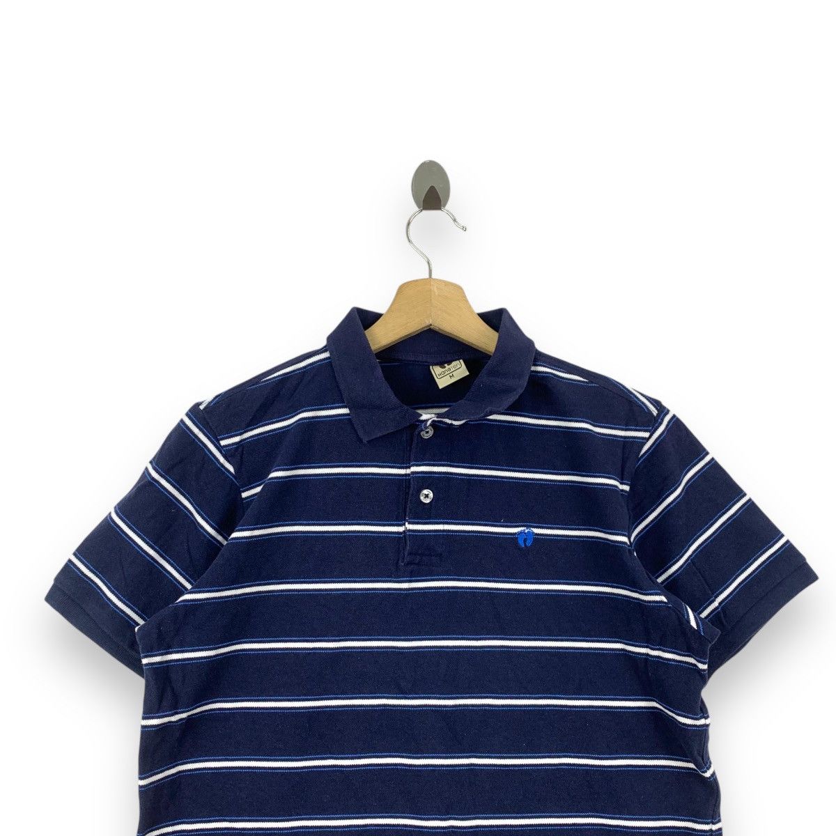 Hang Ten Vintage HANG TEN HAWAII Embossed Logo Striped Polo Tee Size US M / EU 48-50 / 2 - 2 Thumbnail