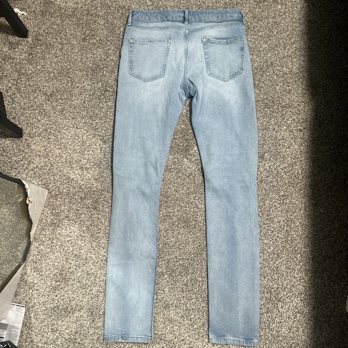 Topman Topman Men’s Stretch Denim Light Blue Skinny Jeans 32x34 Size US 32 / EU 48 - 4 Thumbnail