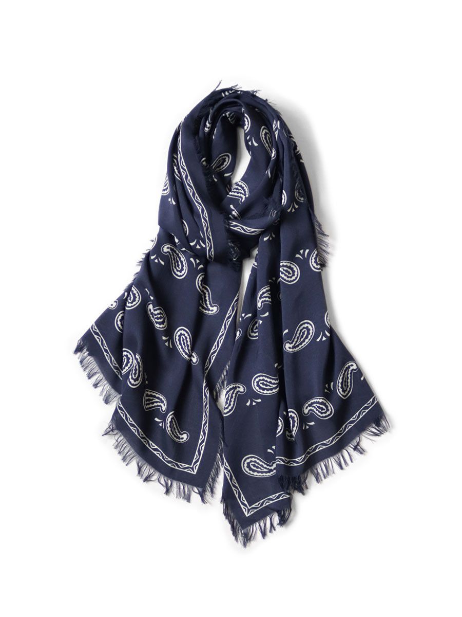 Kapital Kapital Rayon Fringe Scarf Peco Paisley Size ONE SIZE - 1 Thumbnail