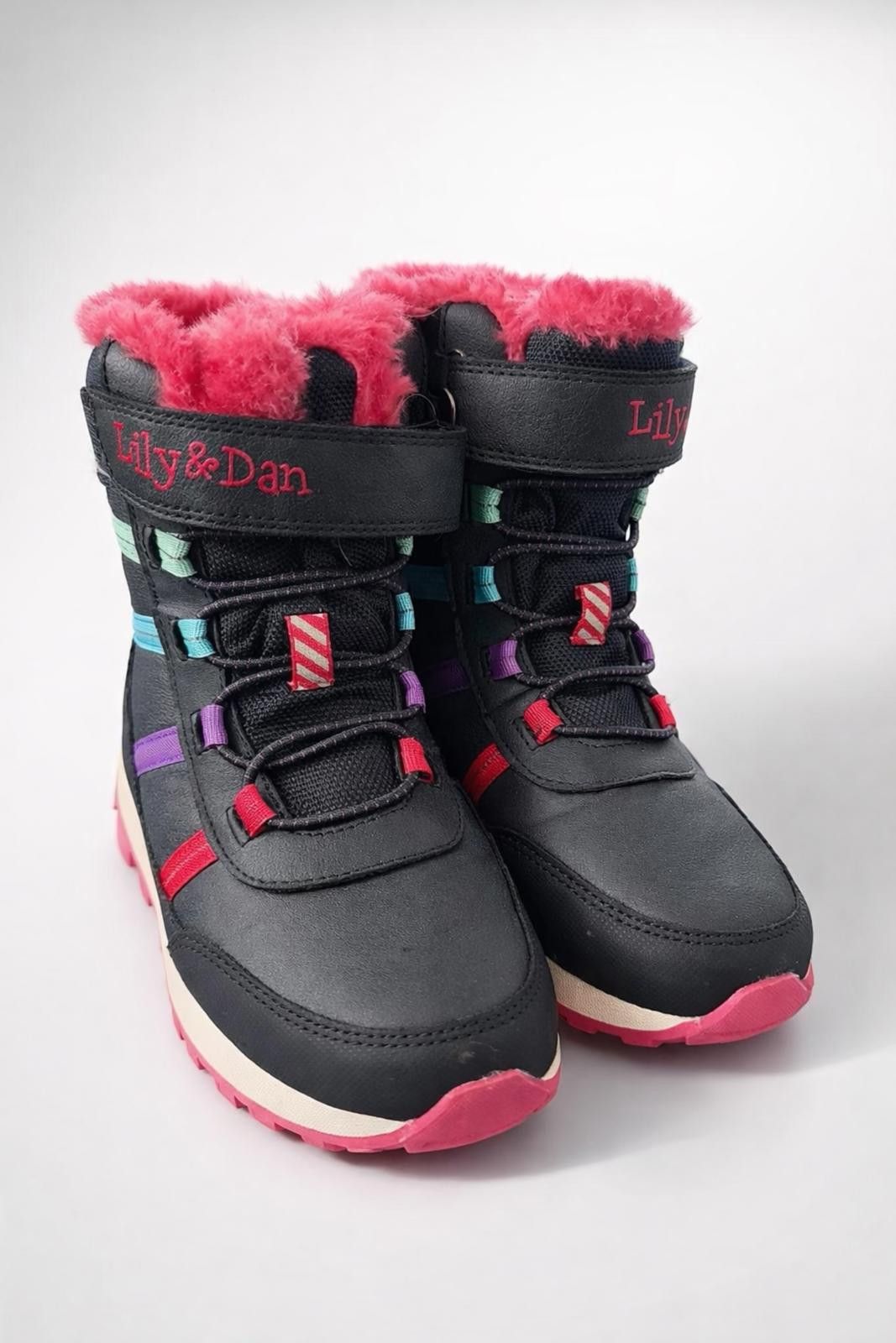 Other Lily & Dan Kids Faux Fur Lined Winter Boots Size 2 Size US 5 / EU 37 - 3 Thumbnail