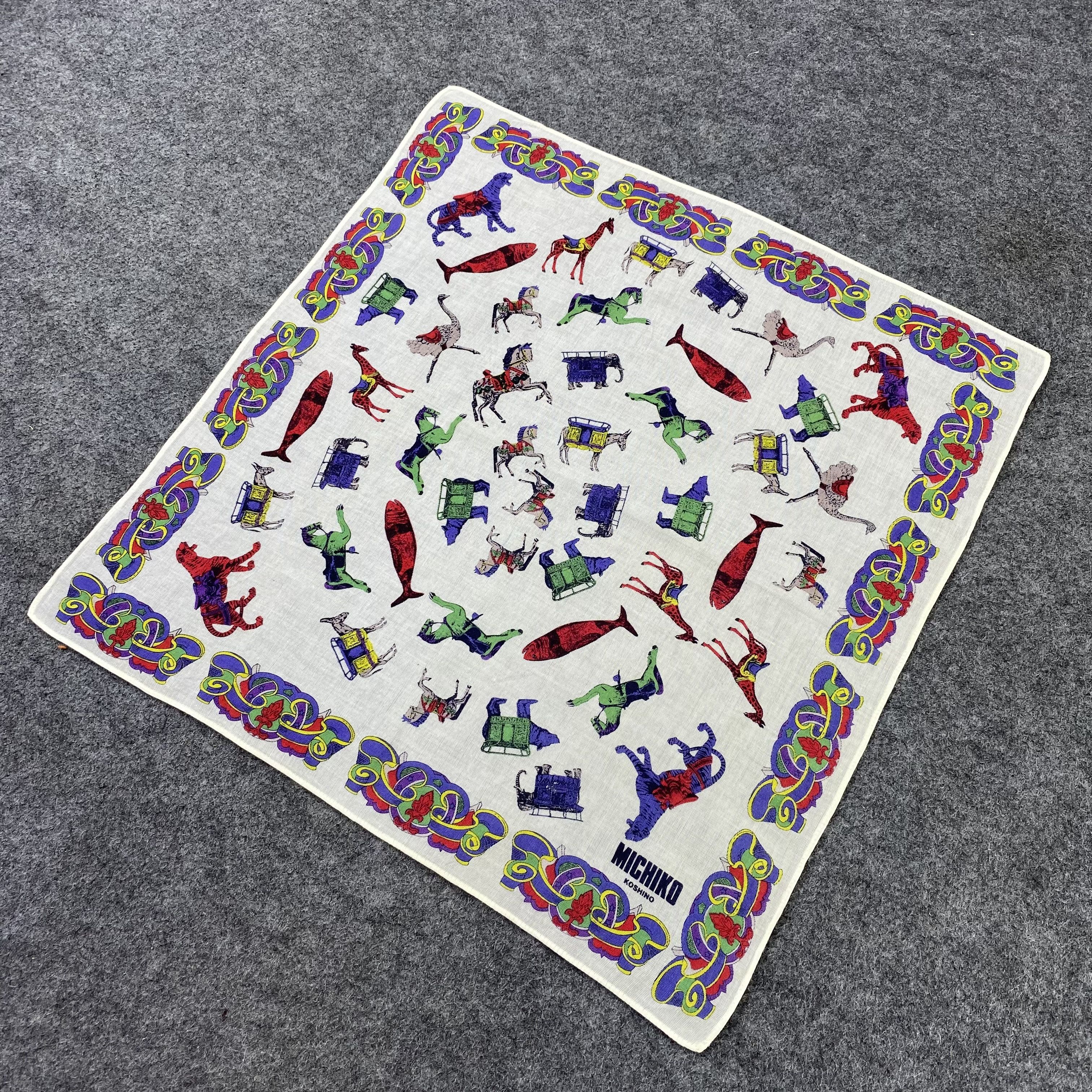 Michiko Koshino Michiko Koshino Handkerchief / Bandana / Neckerchief-B1304 Size ONE SIZE - 4 Thumbnail