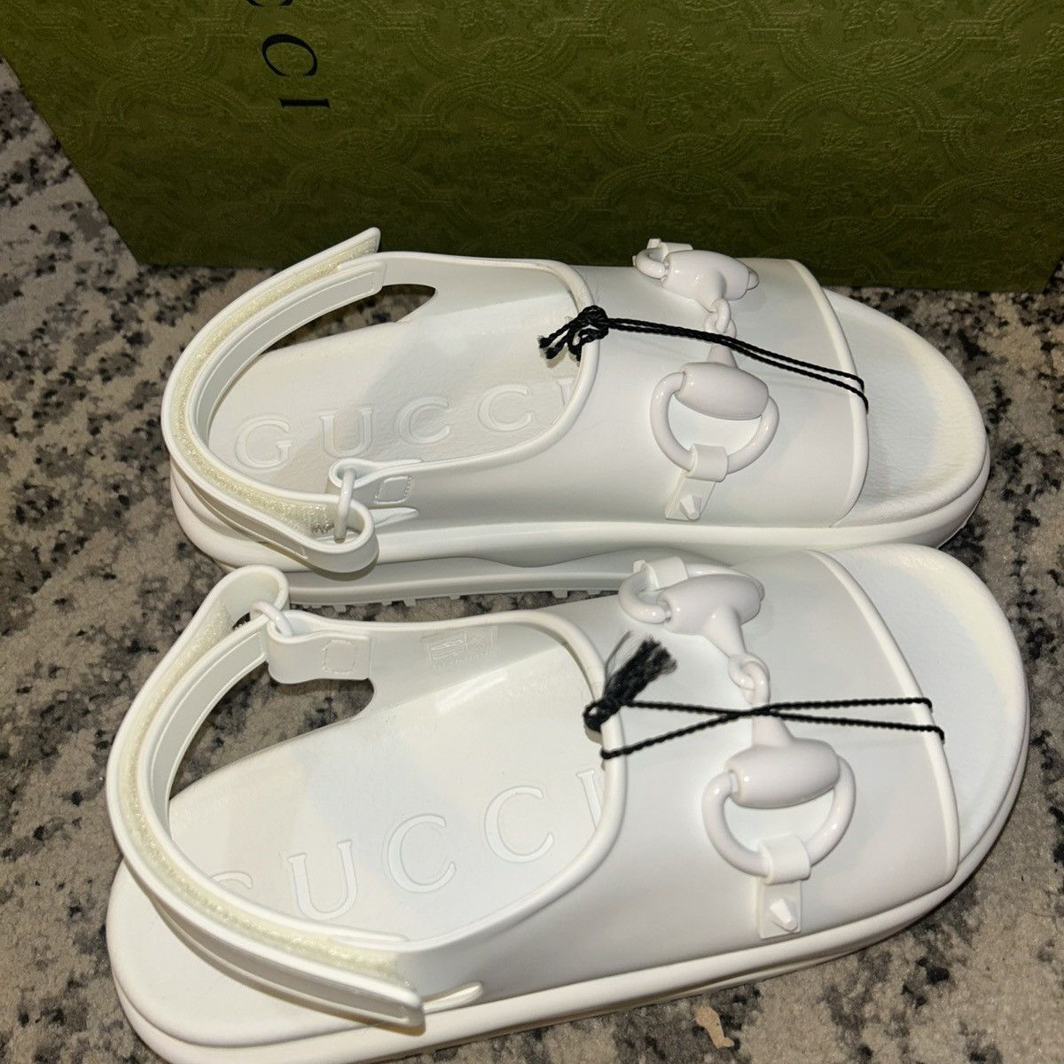 Gucci Gucci Horsebit Flatform Sandal White size 38 Size US 8 / IT 38 - 3 Thumbnail