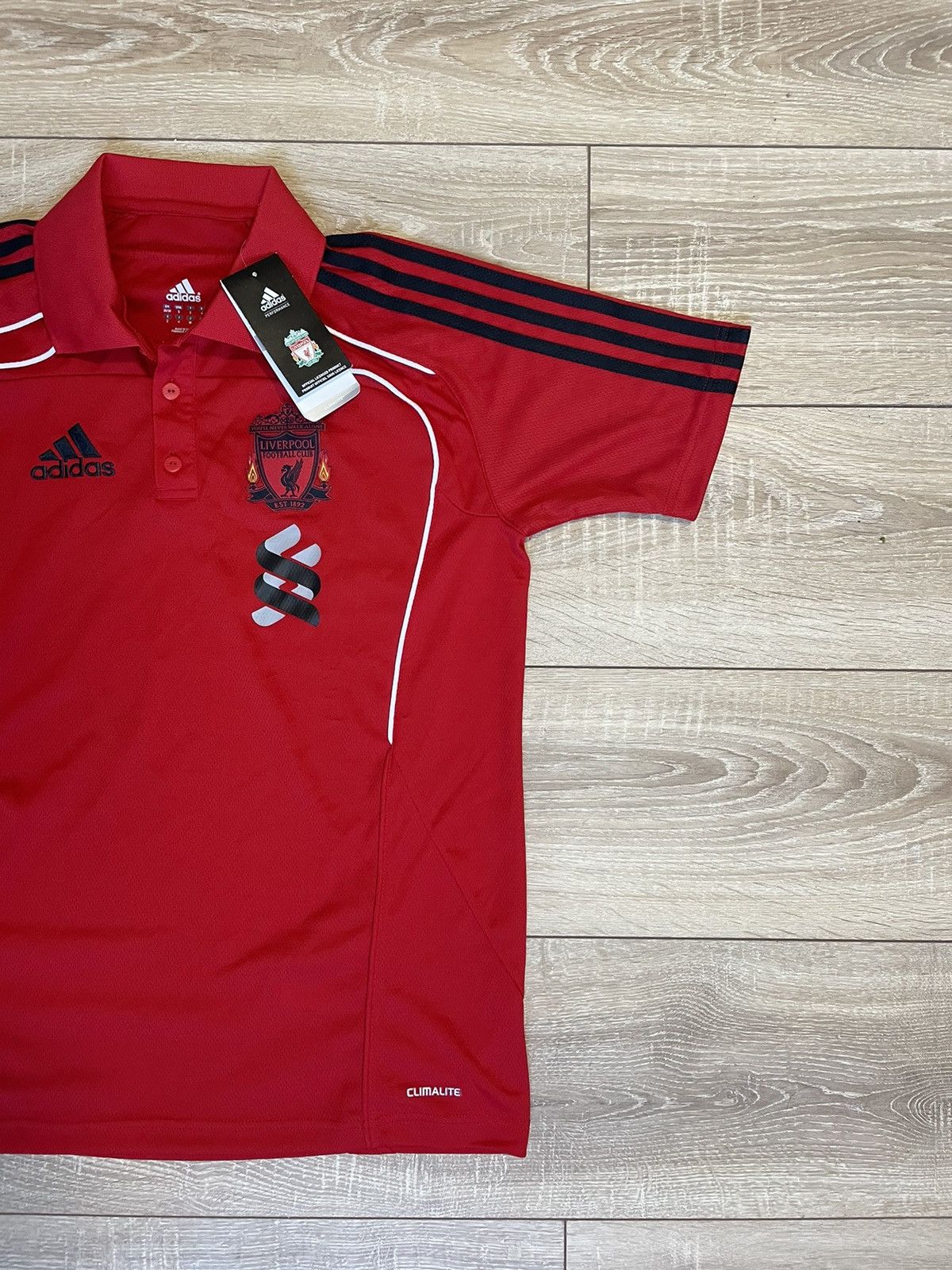 Adidas × Vintage Liverpool adidas 2010 2011 training shirt polo soccer jersey Size US S / EU 44-46 / 1 - 3 Thumbnail