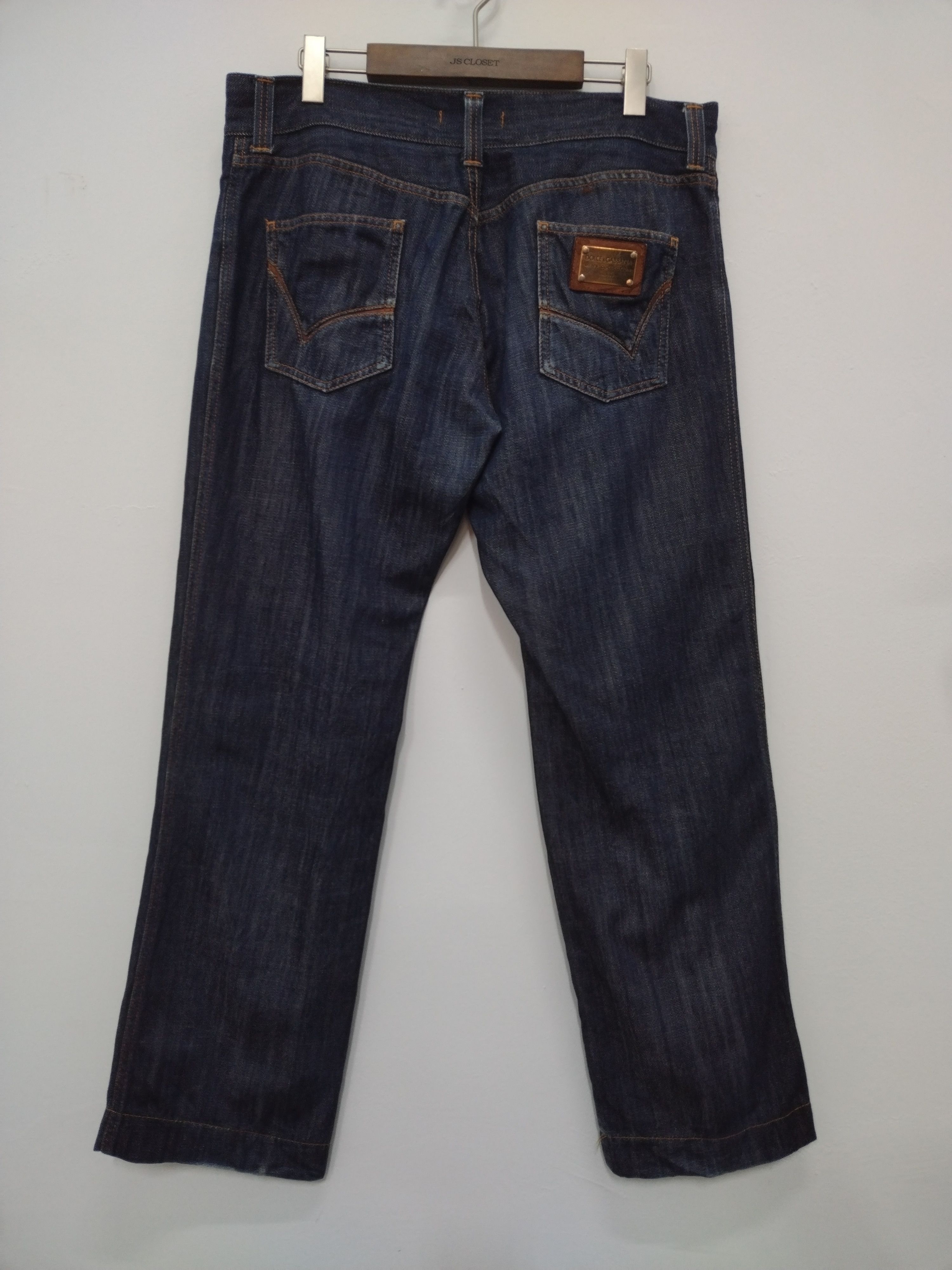 Dolce & Gabbana Iconic D&G Denim Men's Collection loose straight Size US 35 - 2 Thumbnail