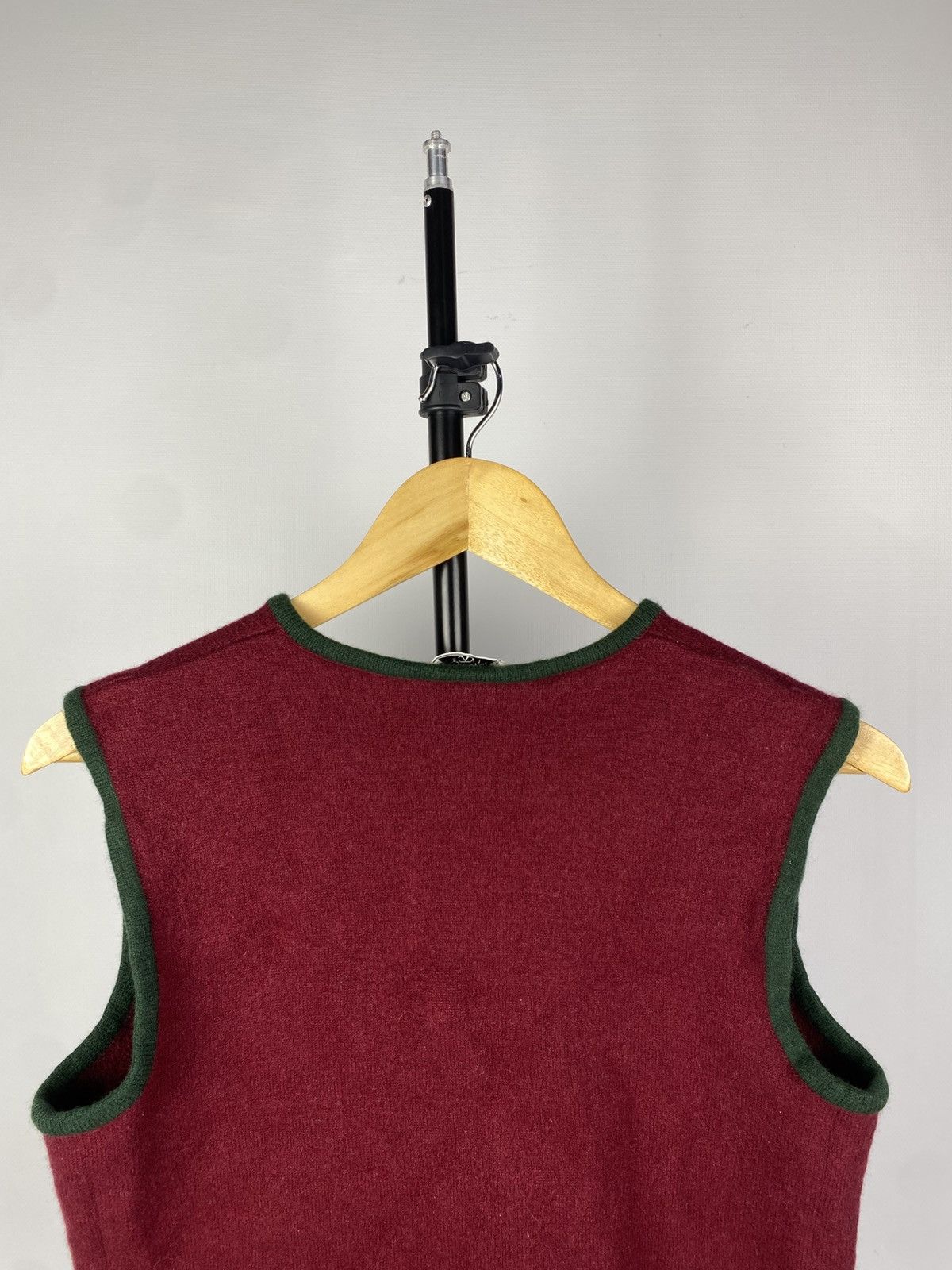 Designer × Valentino Vintage 80s Luxury Valentino Boutique Wool Vest rare Size S / US 4 / IT 40 - 7 Thumbnail