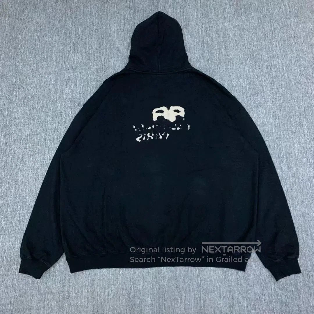 Balenciaga Balenciaga Black Graffiti Hoodie Sweatshirt. Size US M / EU 48-50 / 2 - 2 Thumbnail
