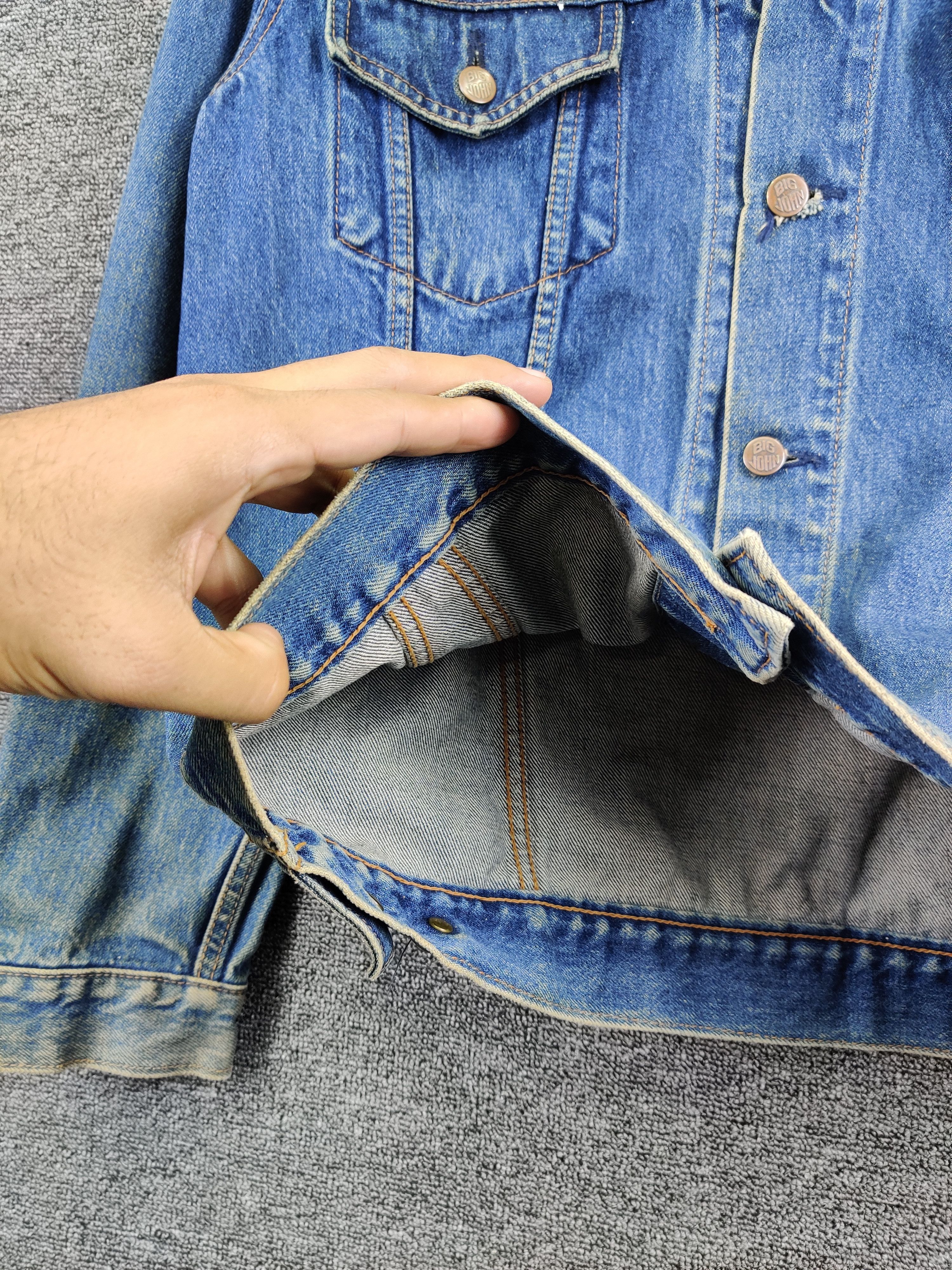 Big John Vintage 90s Big John Distressed Trucker Denim Jacket Size US M / EU 48-50 / 2 - 9 Thumbnail