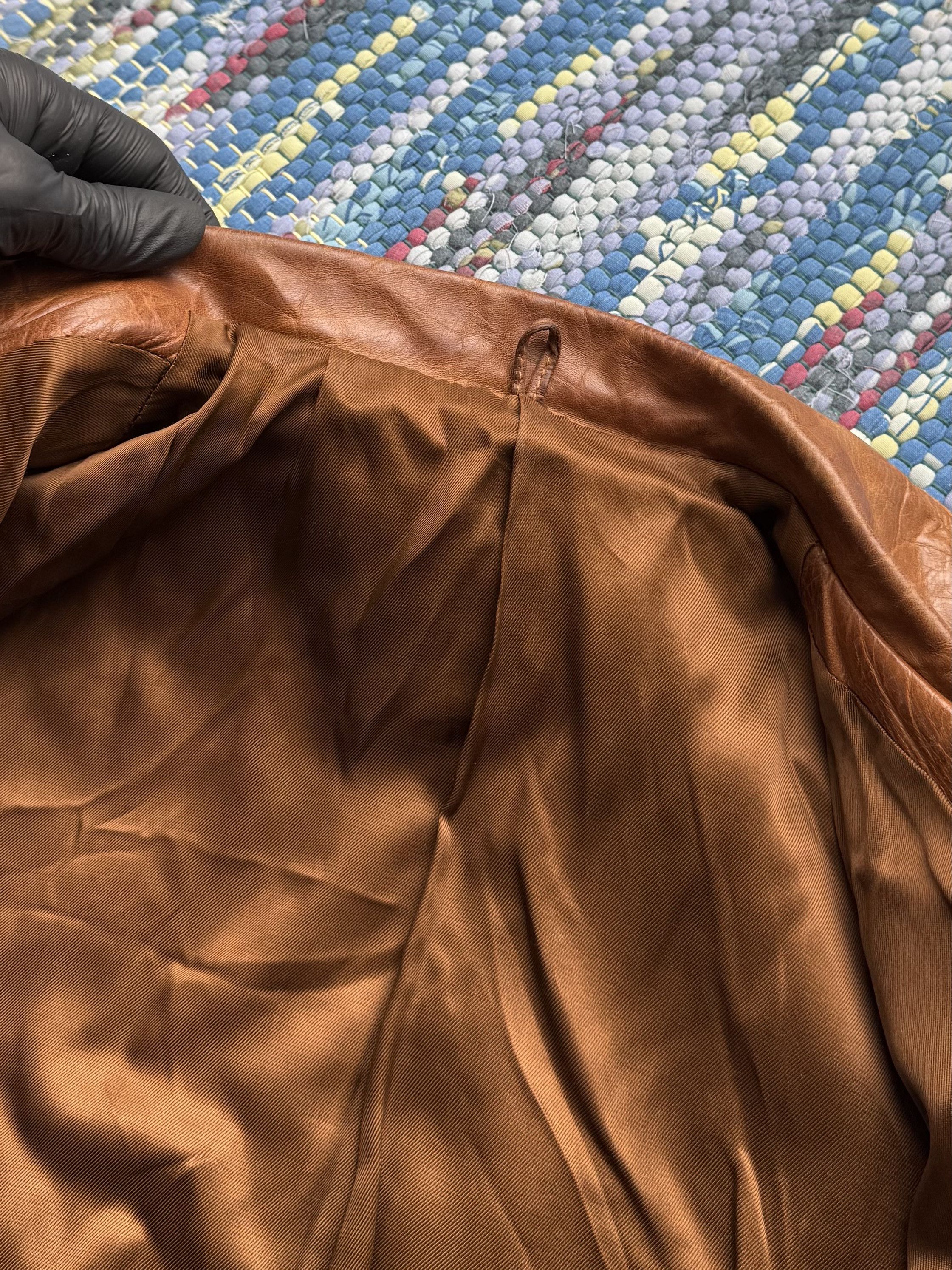 Vintage Vintage Real Leather Utility Jacket Safari Multi Pocket Coat Size S / US 4 / IT 40 - 8 Thumbnail