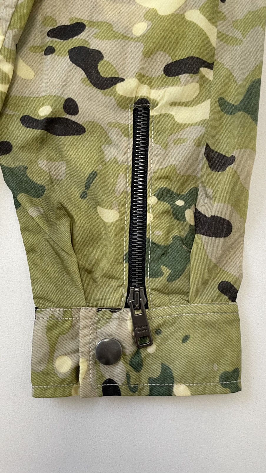 Prada S/S 17 Sample Nylon Camo Zip Jacket Size US M / EU 48-50 / 2 - 16 Thumbnail