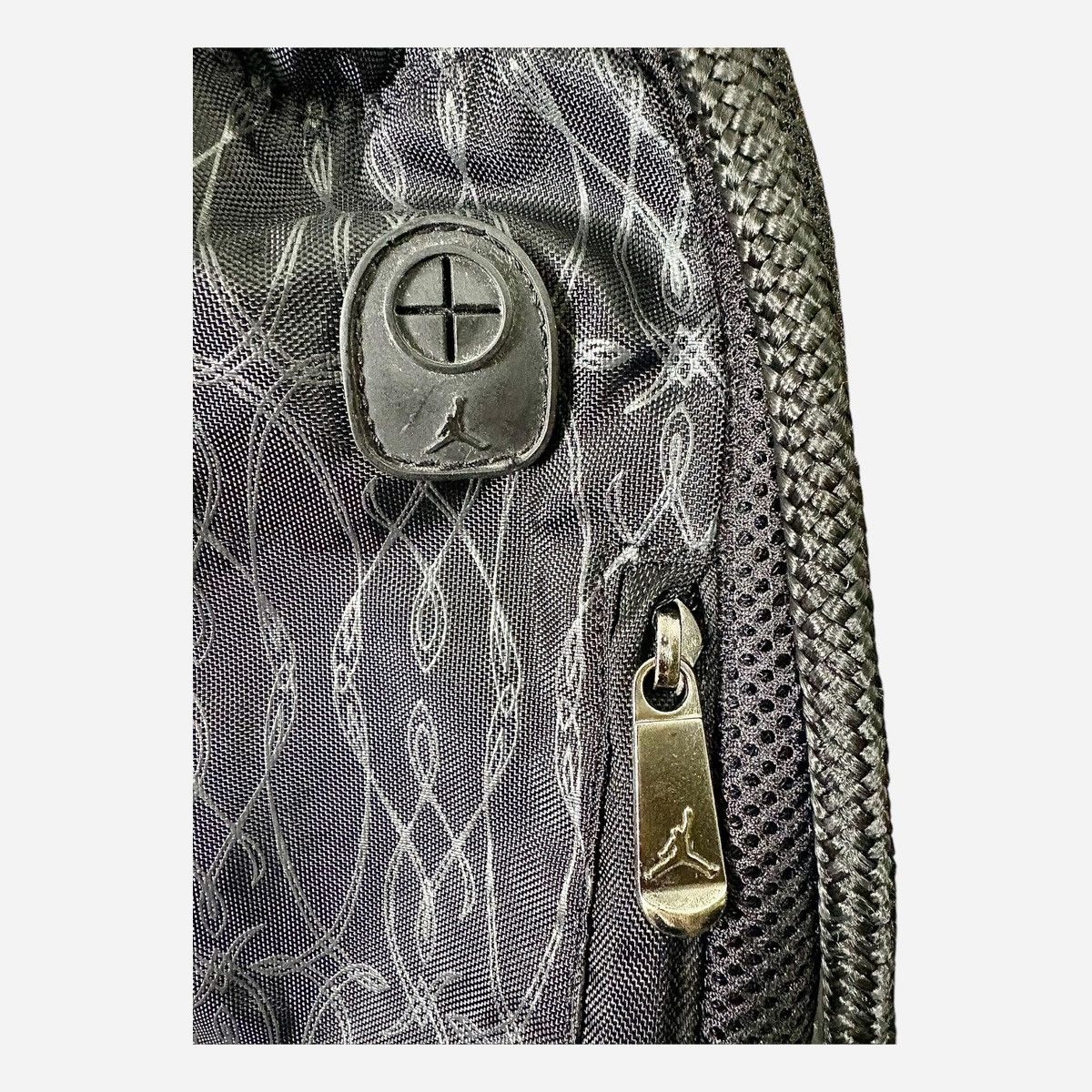 Jordan Brand Jordan Jump Man Black Pattern Padded Drawstring Gym Bag Size ONE SIZE - 21 Thumbnail