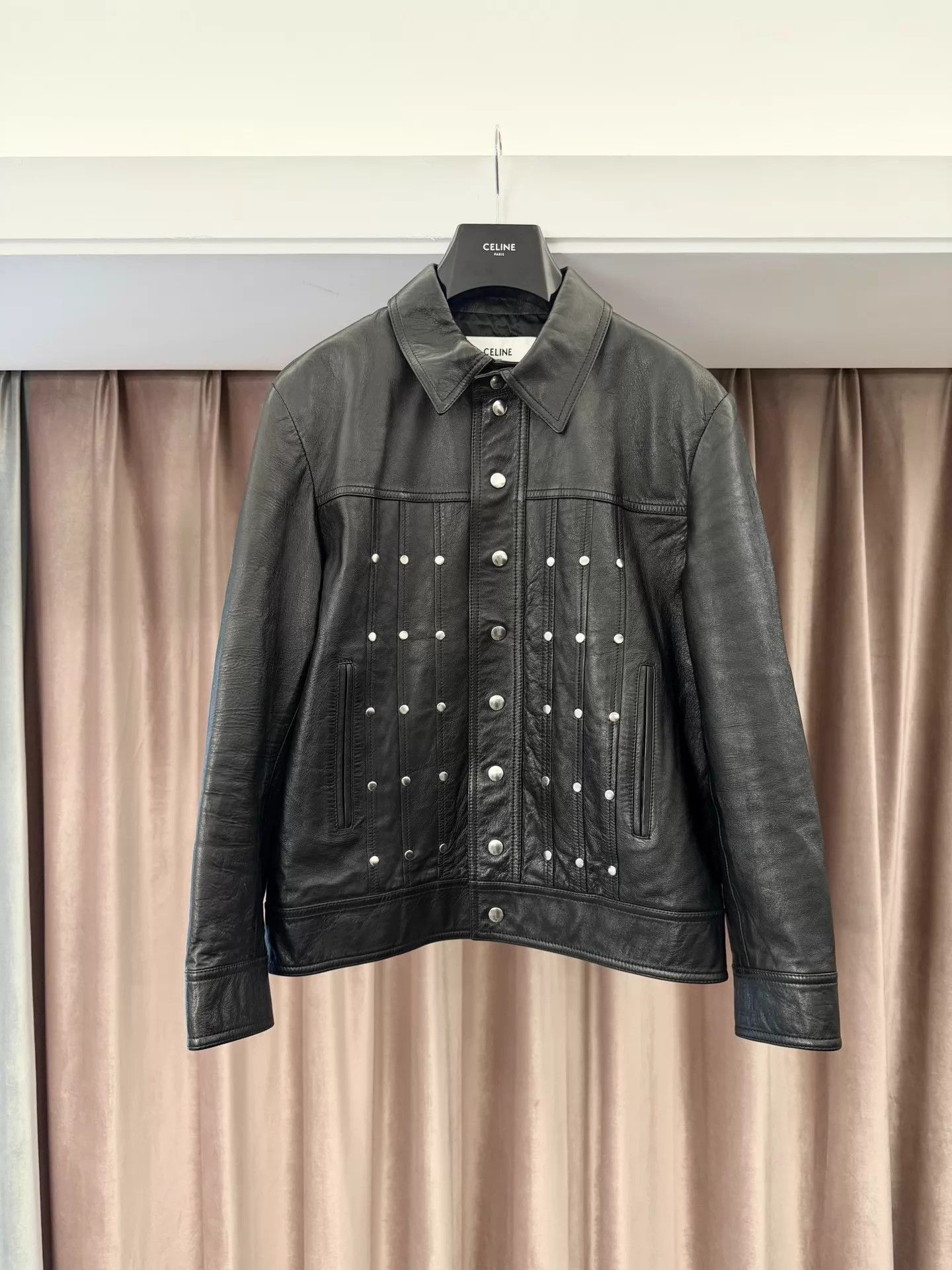 Celine Celine 20SS HS Studded Blouson Leather Jacket 52 Size US L / EU 52-54 / 3 - 1 Thumbnail