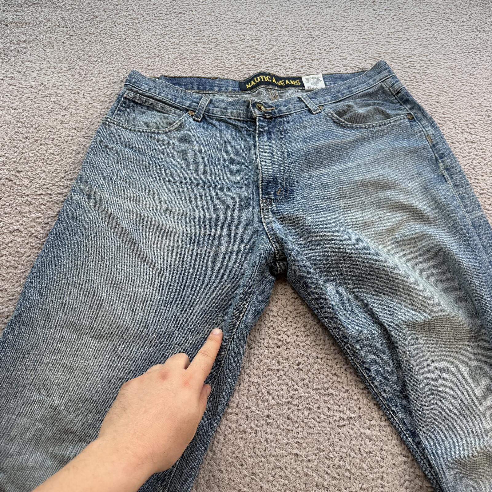 Nautica Vintage Nautica Jeans Co Blue Denim Jeans 34x34 Relaxed Fit Size US 34 / EU 50 - 9 Thumbnail