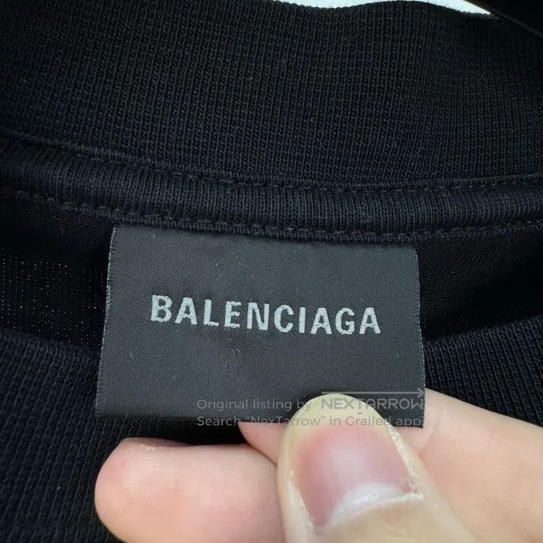Balenciaga Balenciaga Mud-dyed Sanskrit letter printed short sleeves Size US M / EU 48-50 / 2 - 4 Thumbnail