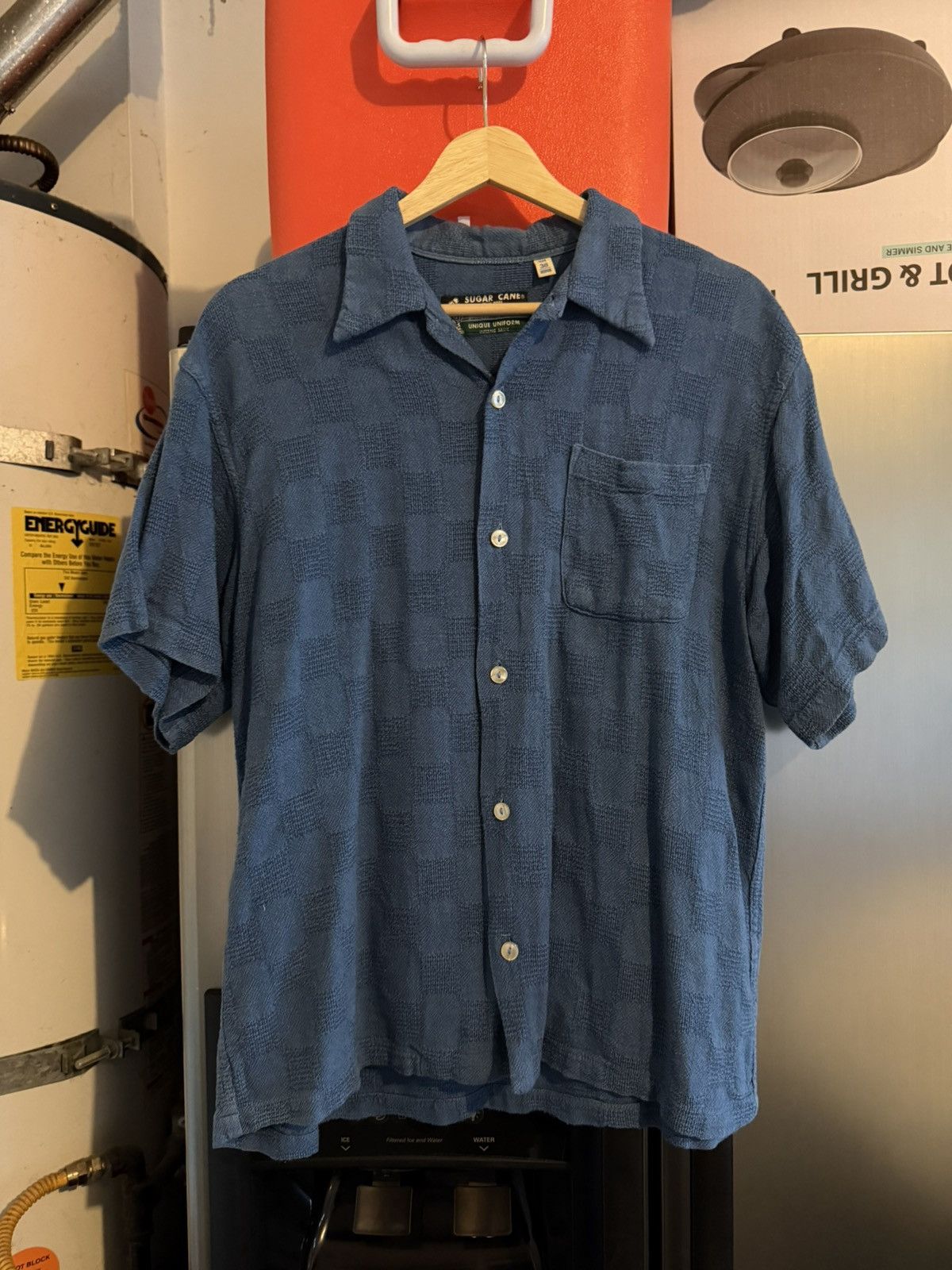 Sugar Cane Sugar Cane Checkered Linen Shirt Size US M / EU 48-50 / 2 - 1 Thumbnail