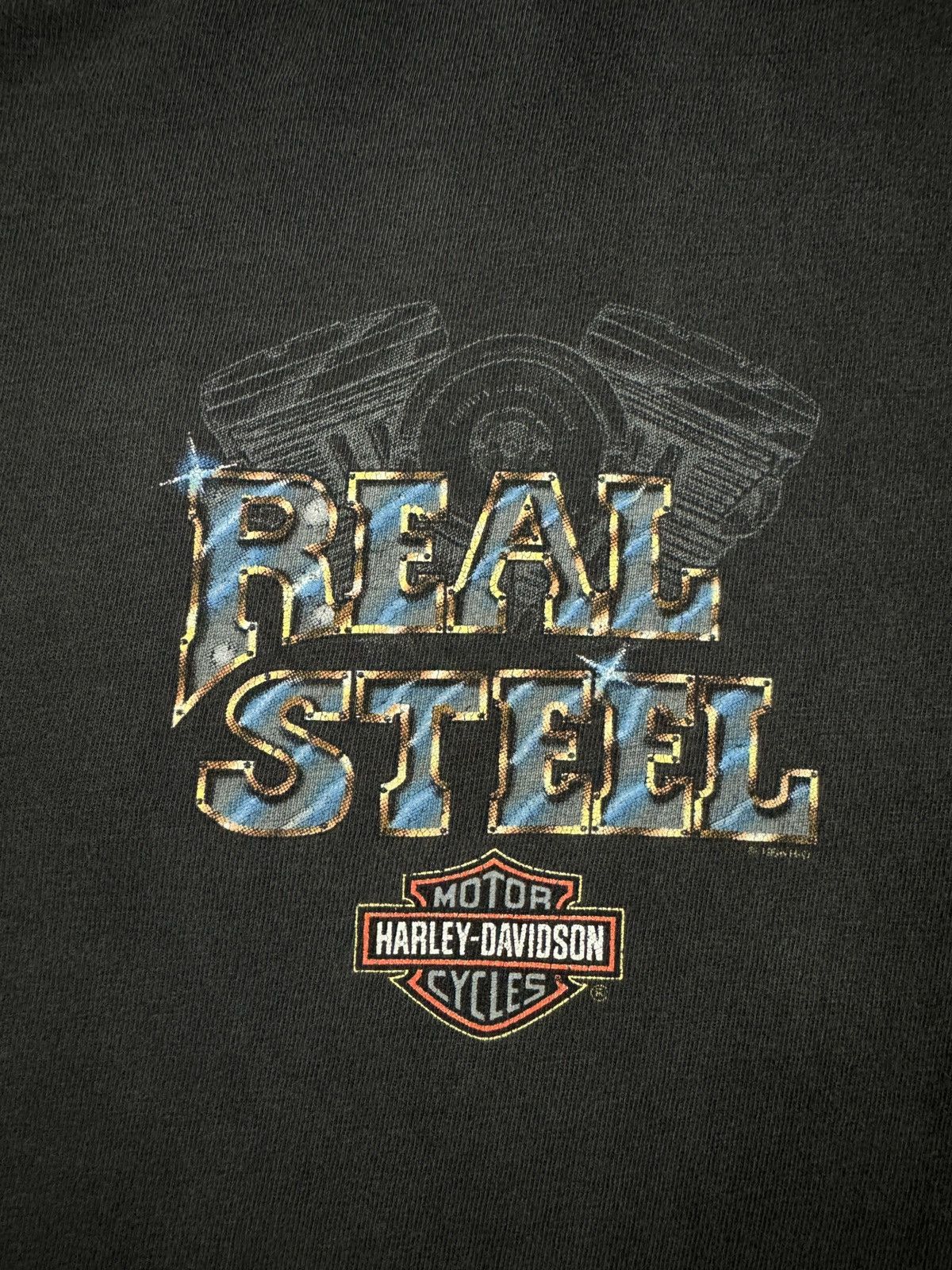 Vintage Vintage 90s Harley Davidson Real Steel Shirt Size US XL / EU 56 / 4 - 3 Thumbnail