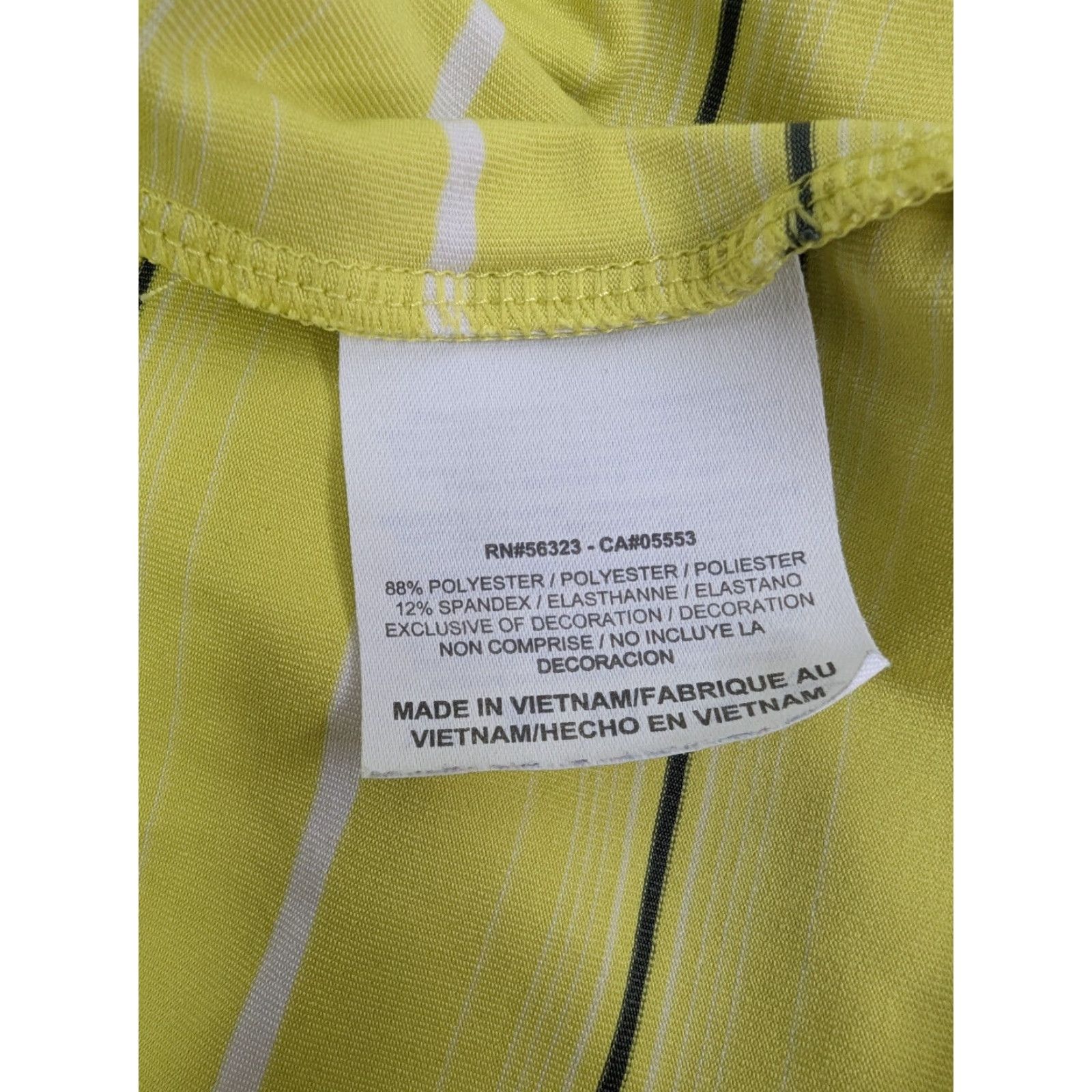 Nike VINTAGE Nike Golf Polo Shirt Stripe Yellow Men's XL Dri-Fit Performance 381252 Size US XL / EU 56 / 4 - 7 Thumbnail