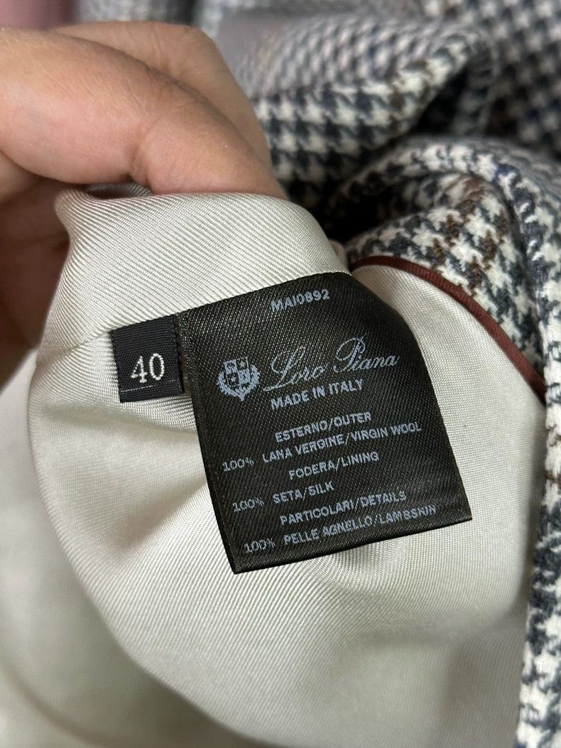 Loro Piana LORO PIANA Checked wool suit jacket Size M / US 6-8 / IT 42-44 - 5 Thumbnail