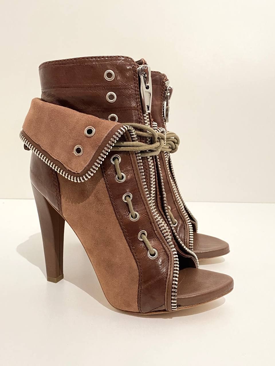 Alexander Wang Alexander Wang Freja Leather Runway Biker Boots Vintage Y2K Size US 5 / IT 35 - 3 Thumbnail