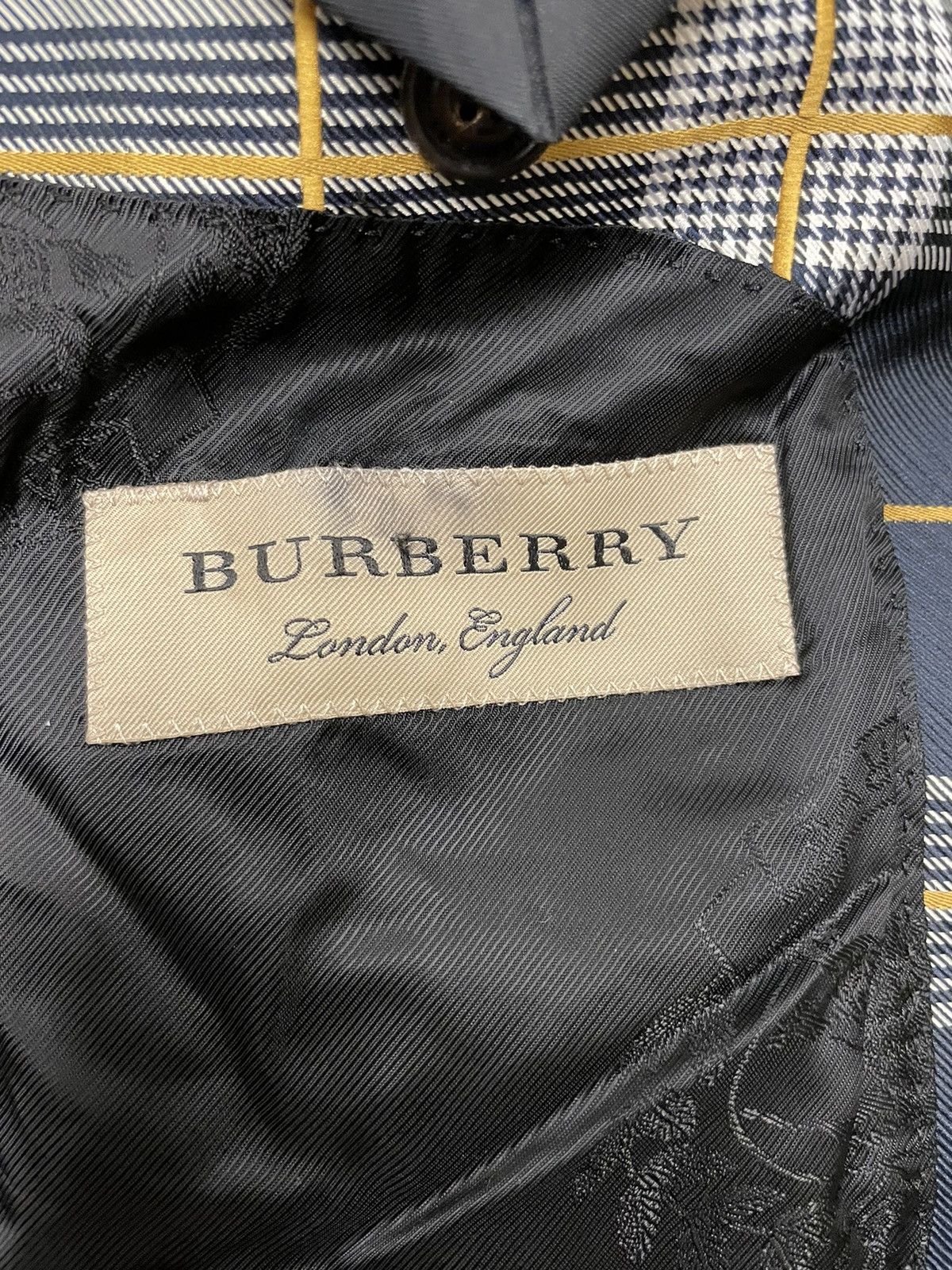 Burberry Knight Embroidered Check Blazer Size M / US 6-8 / IT 42-44 - 8 Thumbnail