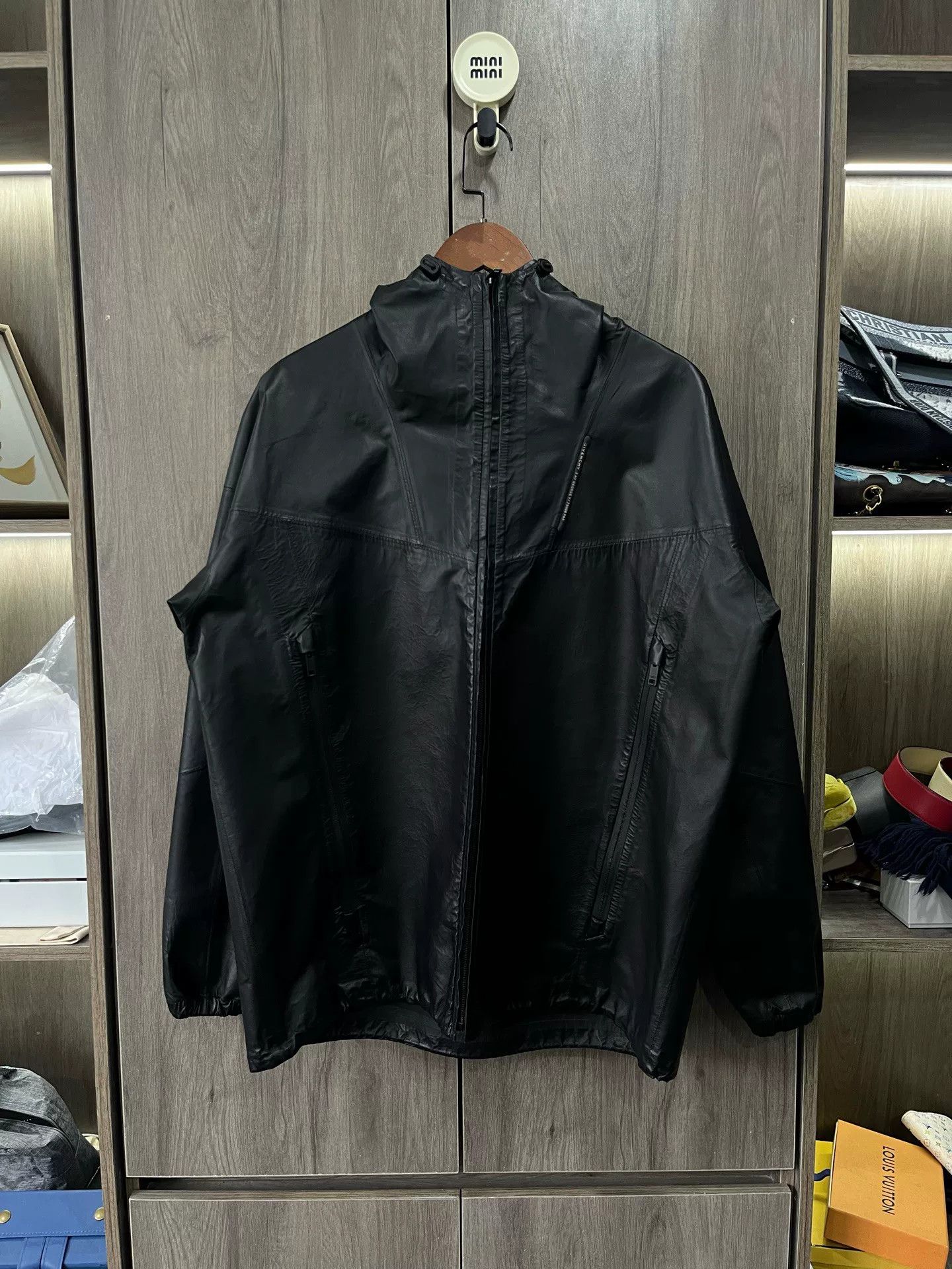 Givenchy Givenchy Hooded Leather Jacket 48 Size US M / EU 48-50 / 2 - 1 Thumbnail