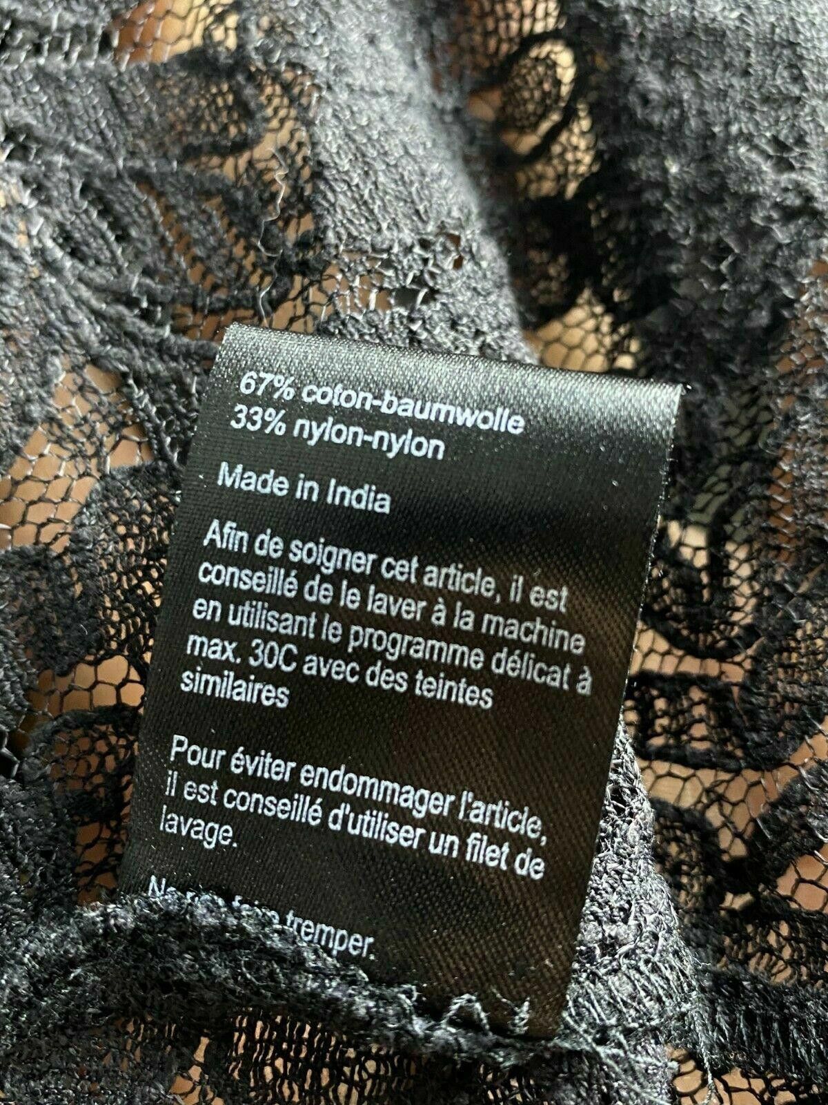 Massimo Osti The Masai Clothing Company Black Mesh Floral Dress Size L Size L / US 10 / IT 46 - 10 Thumbnail