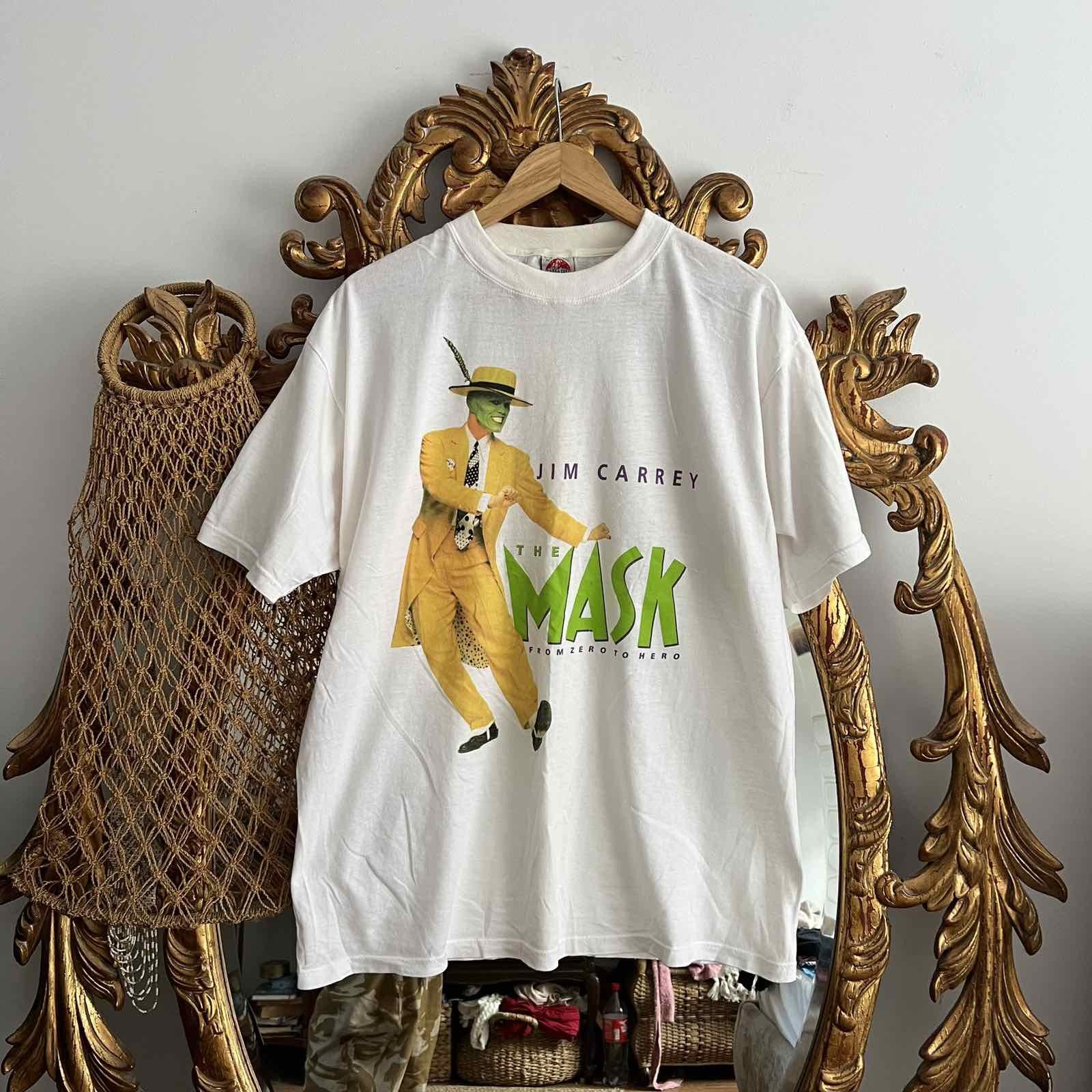 Vintage THE MASK JIM CARREY VINTAGE 1994 T SHIRT SIERRA TEEZ SZ XL Size US XL / EU 56 / 4 - 1 Thumbnail