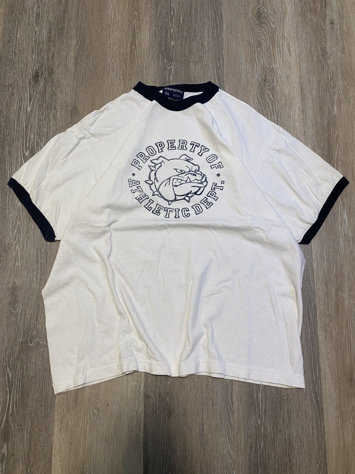 Vintage Vintage 90s Athletic Dept Boxy Tee Size US XL / EU 56 / 4 - 1 Thumbnail