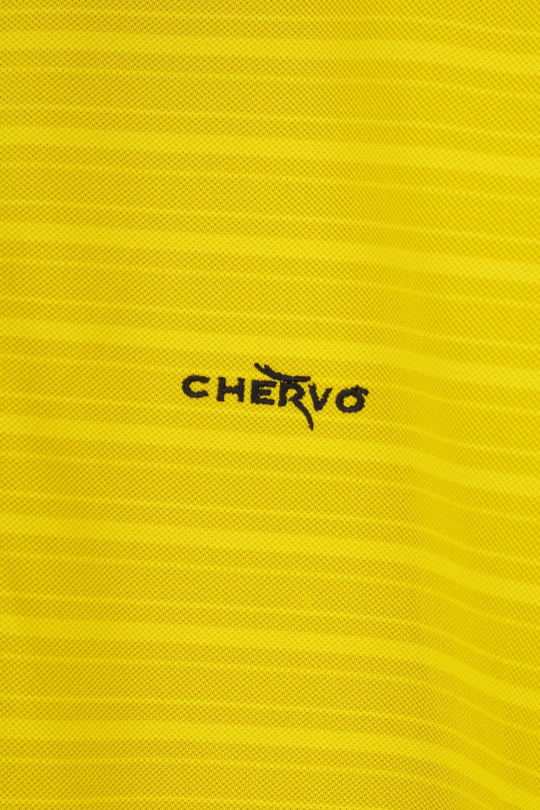 Vintage Chervo Men 50 L Polo Shirt Yellow Polyamid 10477 Size US L / EU 52-54 / 3 - 6 Thumbnail