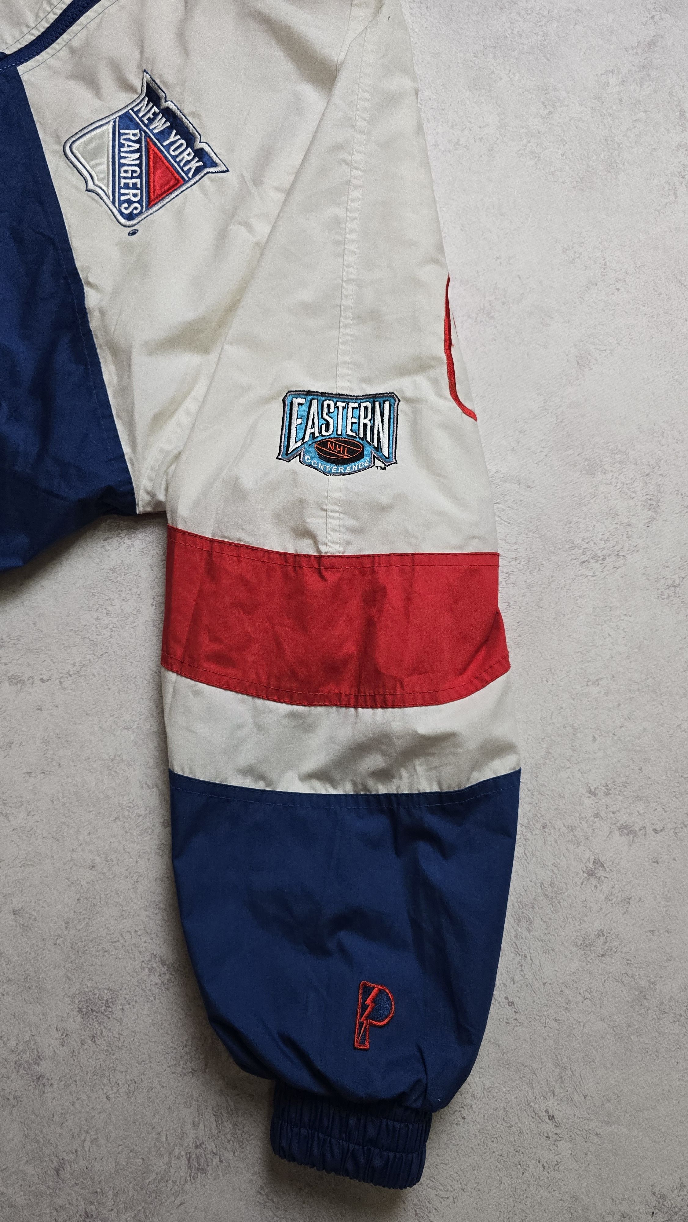 Pro Player Rare Vintage 90's NHL New York Rangers Light Jacket Big Logo Size US M / EU 48-50 / 2 - 16 Thumbnail