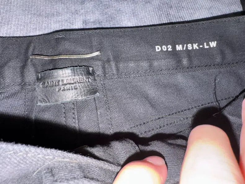 Saint Laurent Paris Saint Laurent Paris Destroyed Fringe Raw Denim Jeans Size US 30 / EU 46 - 6 Thumbnail