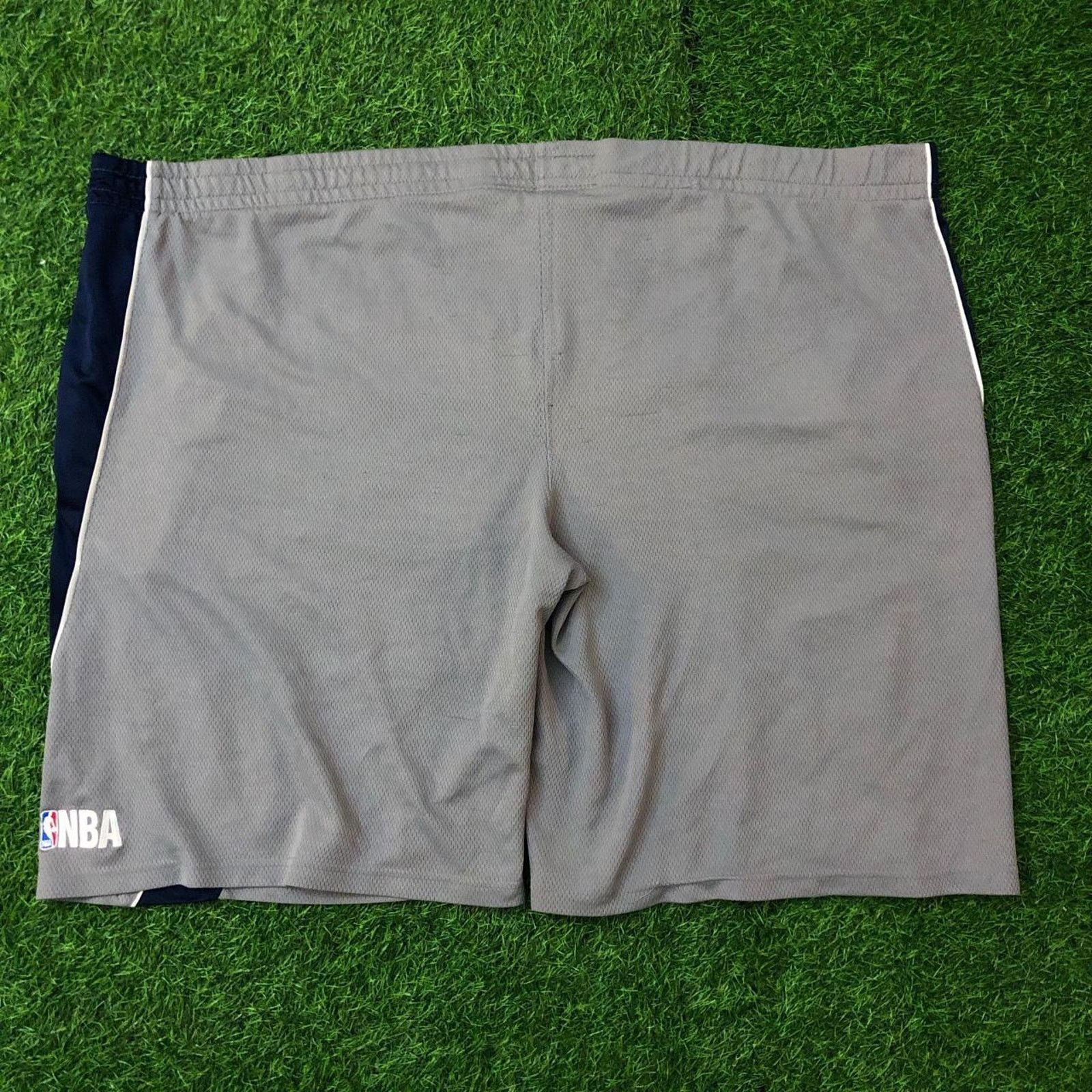 NBA Vintage Grey/Blue NBA Brand Mesh Workout Shorts Size US 44 / EU 60 - 2 Thumbnail