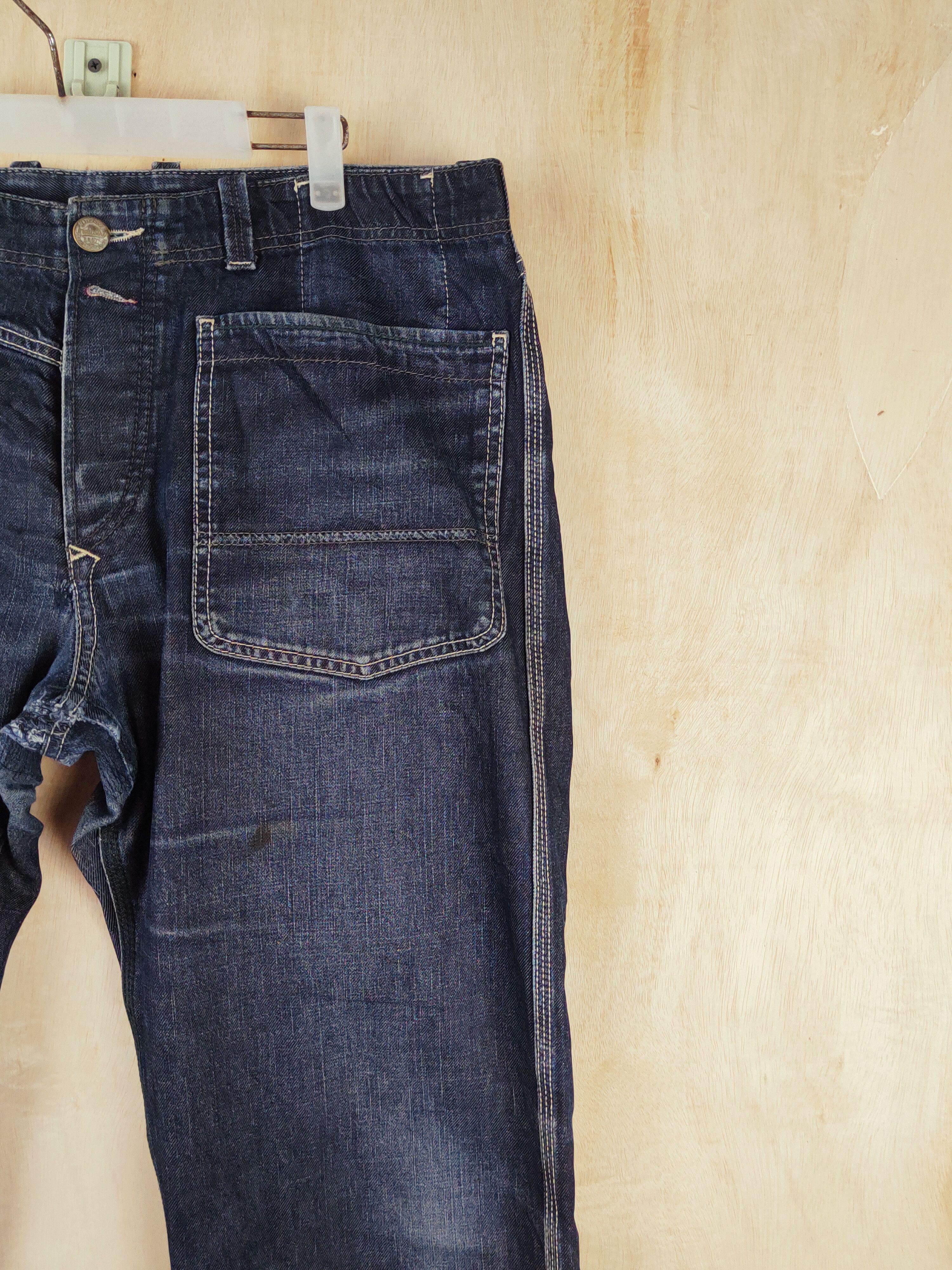 Diesel Diesel Industry Blue Black Distressed Ripped Jeans #S2666 Size US 36 / EU 52 - 6 Thumbnail