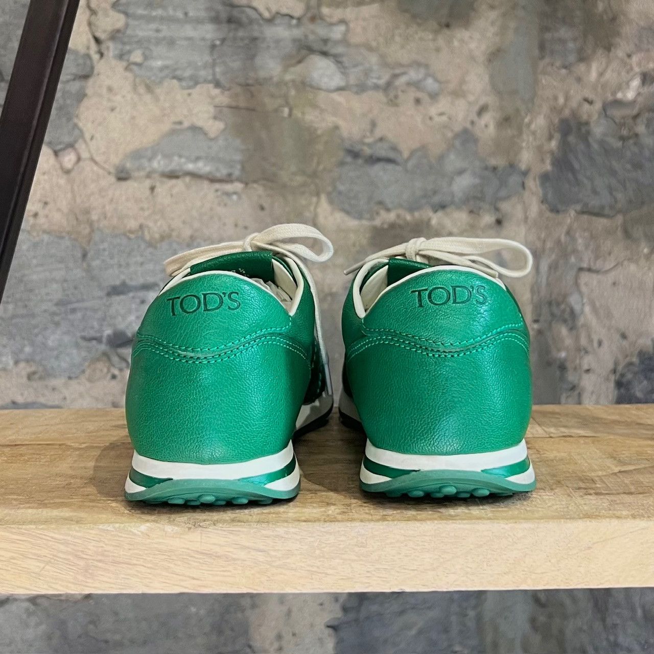 Tod's Tod's Green Leather Sneakers Size US 7 / EU 40 - 6 Thumbnail