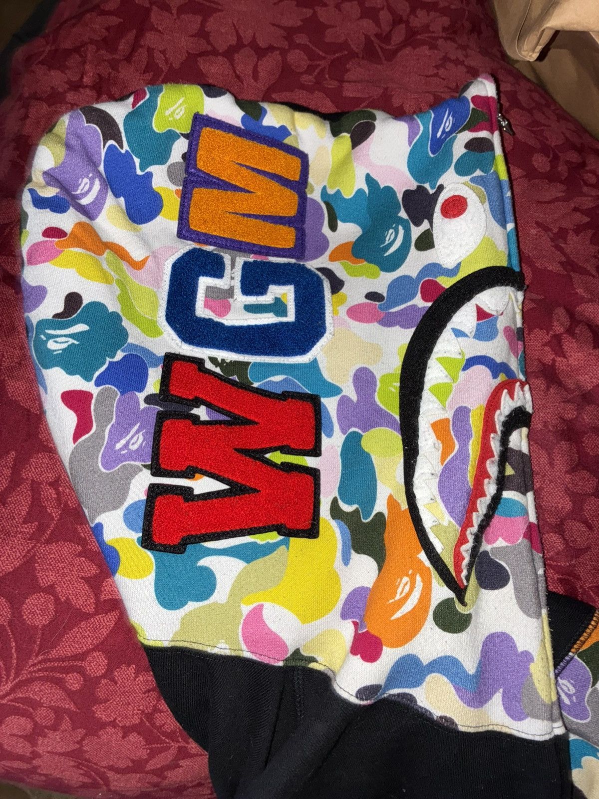 Bape Bape Multi Camo NYC Logo Shark Full Zip Size US L / EU 52-54 / 3 - 3 Thumbnail