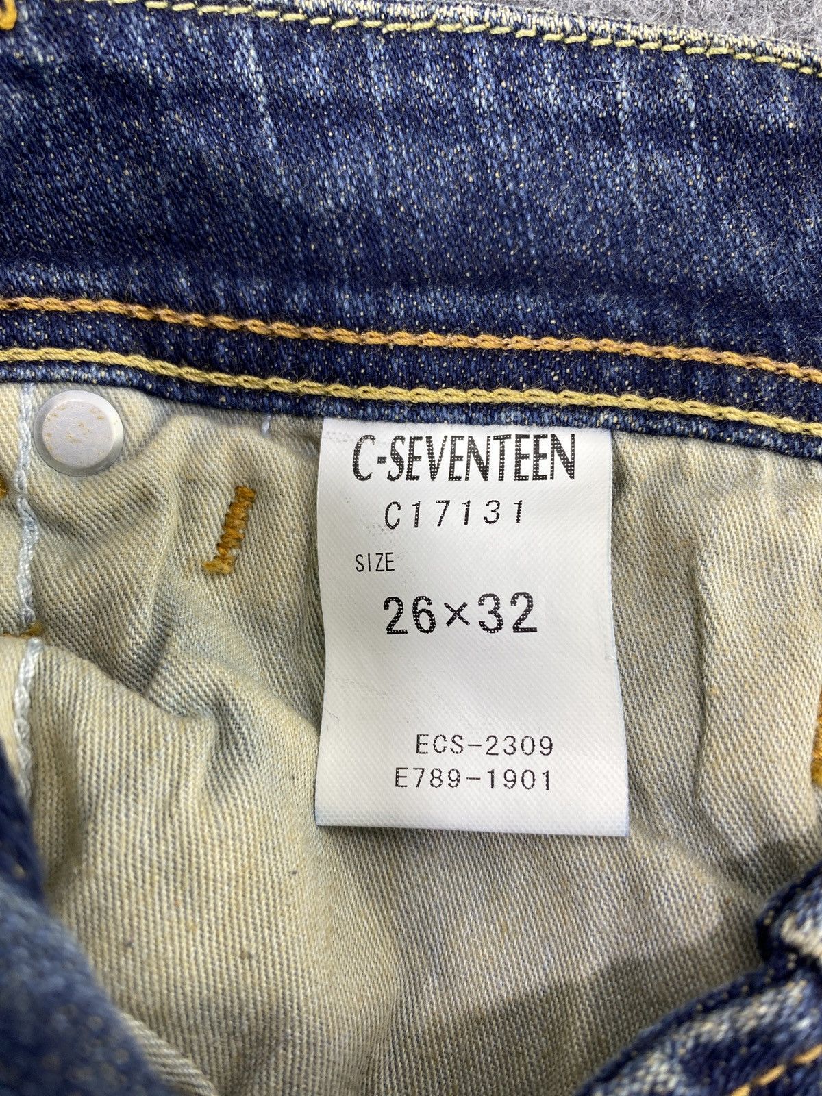 Japanese Brand × Jean C-seventeen Blue Wash bootcut Jeans - J1068 Size 27" / US 4 / IT 40 - 9 Thumbnail