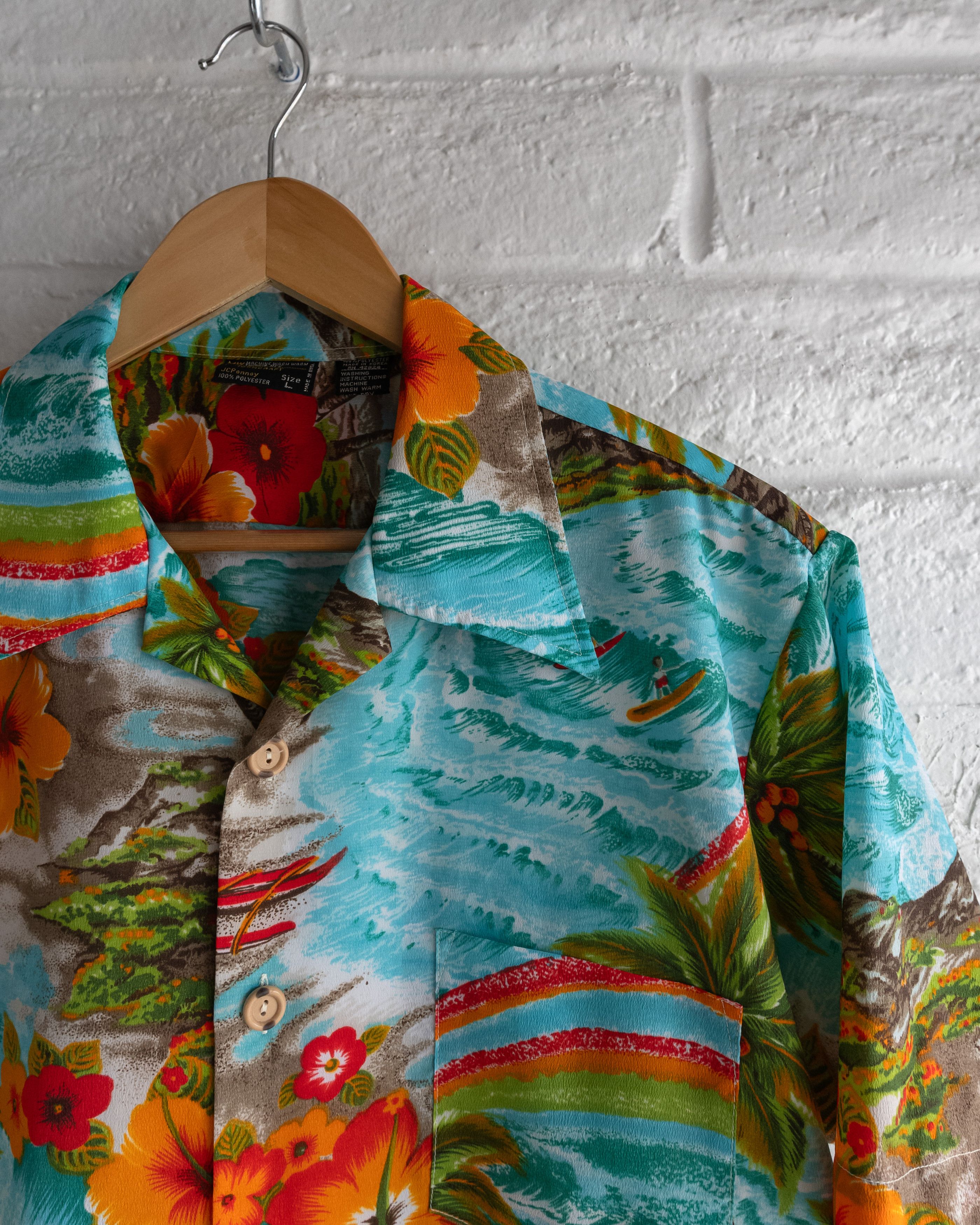 Vintage Vintage 70s JC Penney Towncraft Tropical Hawaiian Shirt Size US L / EU 52-54 / 3 - 2 Thumbnail