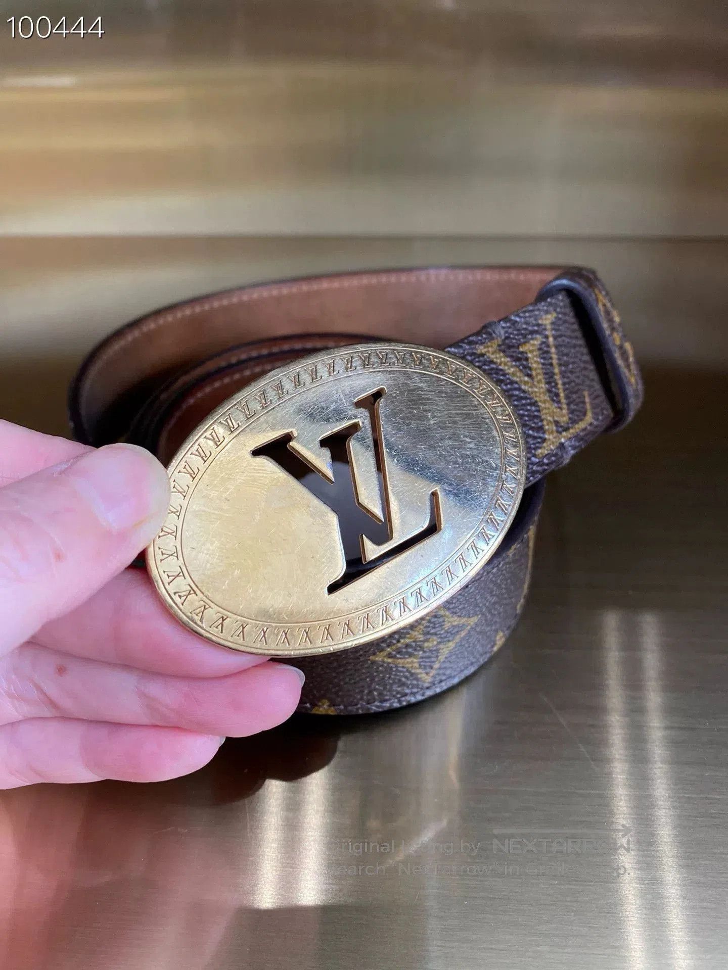 Louis Vuitton LV Women's Monogram Belt 00325. Size ONE SIZE - 3 Thumbnail