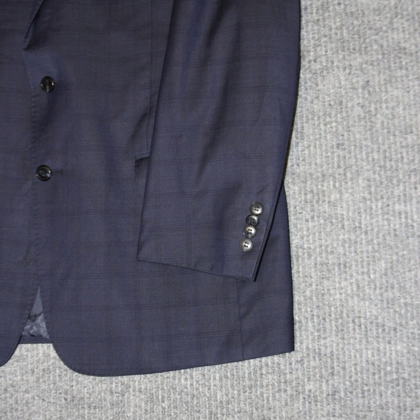 Joseph Abboud Joseph Abboud Suit Jacket Mens 42R Blue Wool Lanificio T G di Fabio 1402/2FP Size 42R - 3 Thumbnail