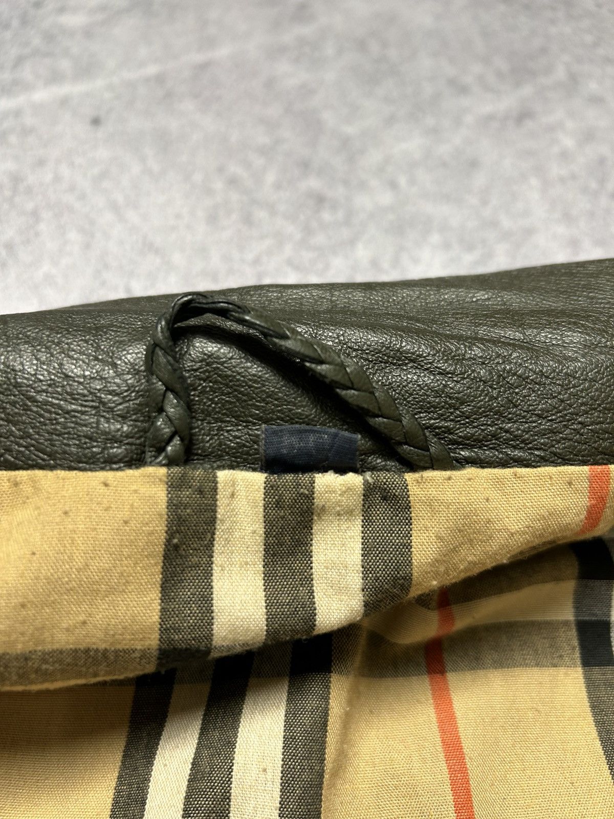 Burberry vinatge BURBERRY'S Leather Coat Jacket nova check Mens retro Size US M / EU 48-50 / 2 - 6 Thumbnail