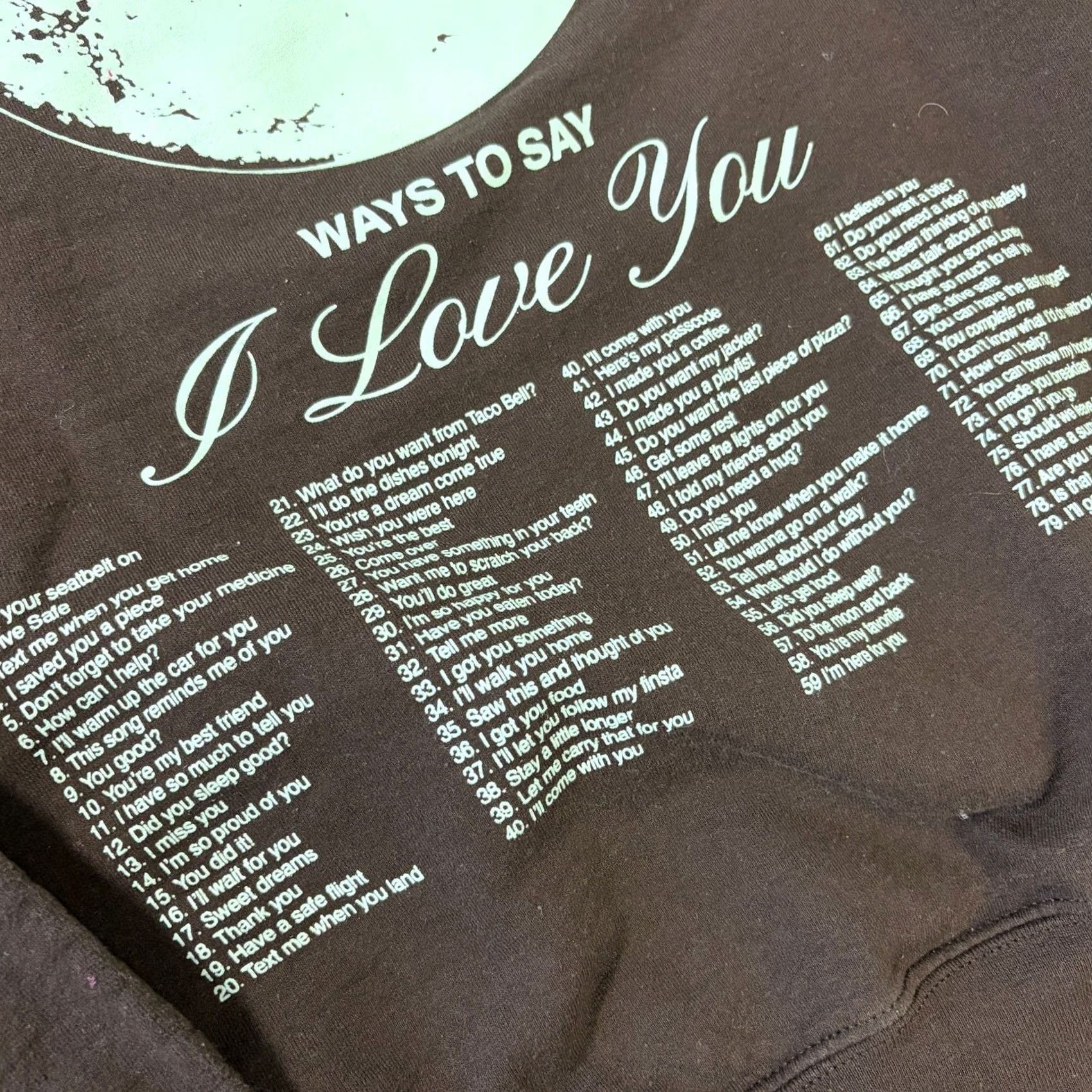 Vintage VINTAGE Lonely Ghost to The Moon and Back Brown Crewneck Sweatshirt M Women Size M / US 6-8 / IT 42-44 - 3 Thumbnail