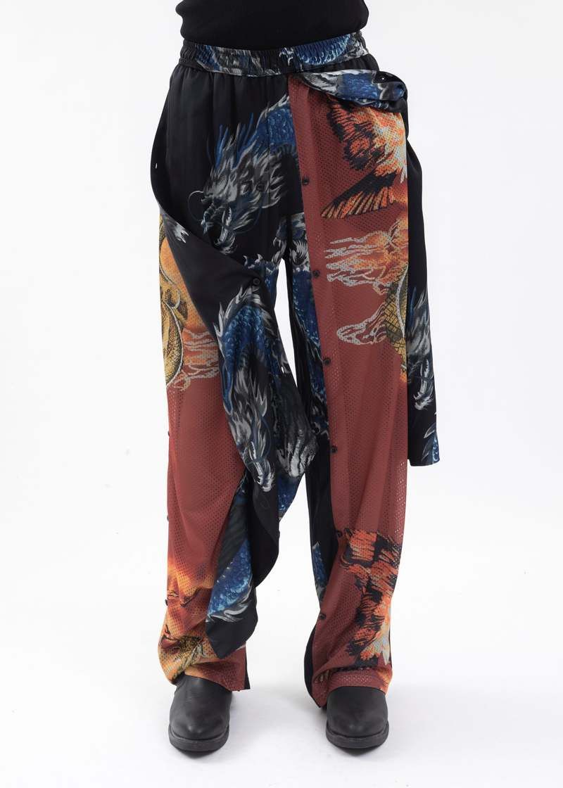 Y/Project Y/Project Black Button Dragon Track Pants Size US 32 / EU 48 - 8 Thumbnail