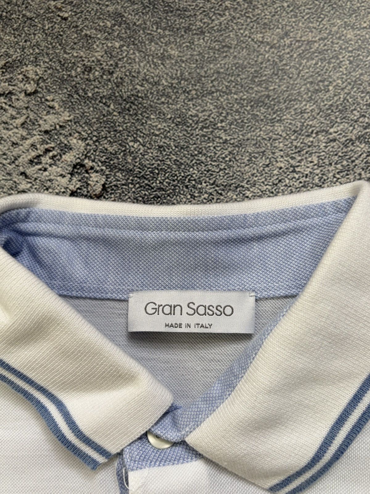 Gran Sasso Gran Sasso Italy White Cotton Polo Shirt 50 L Knit Casual Size US L / EU 52-54 / 3 - 3 Thumbnail