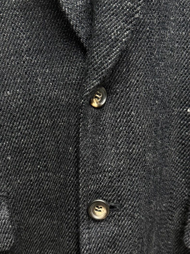 Comme des Garcons comme des garcons Rei Kawakubo tricot Black fiber suit jack Size US L / EU 52-54 / 3 - 2 Thumbnail