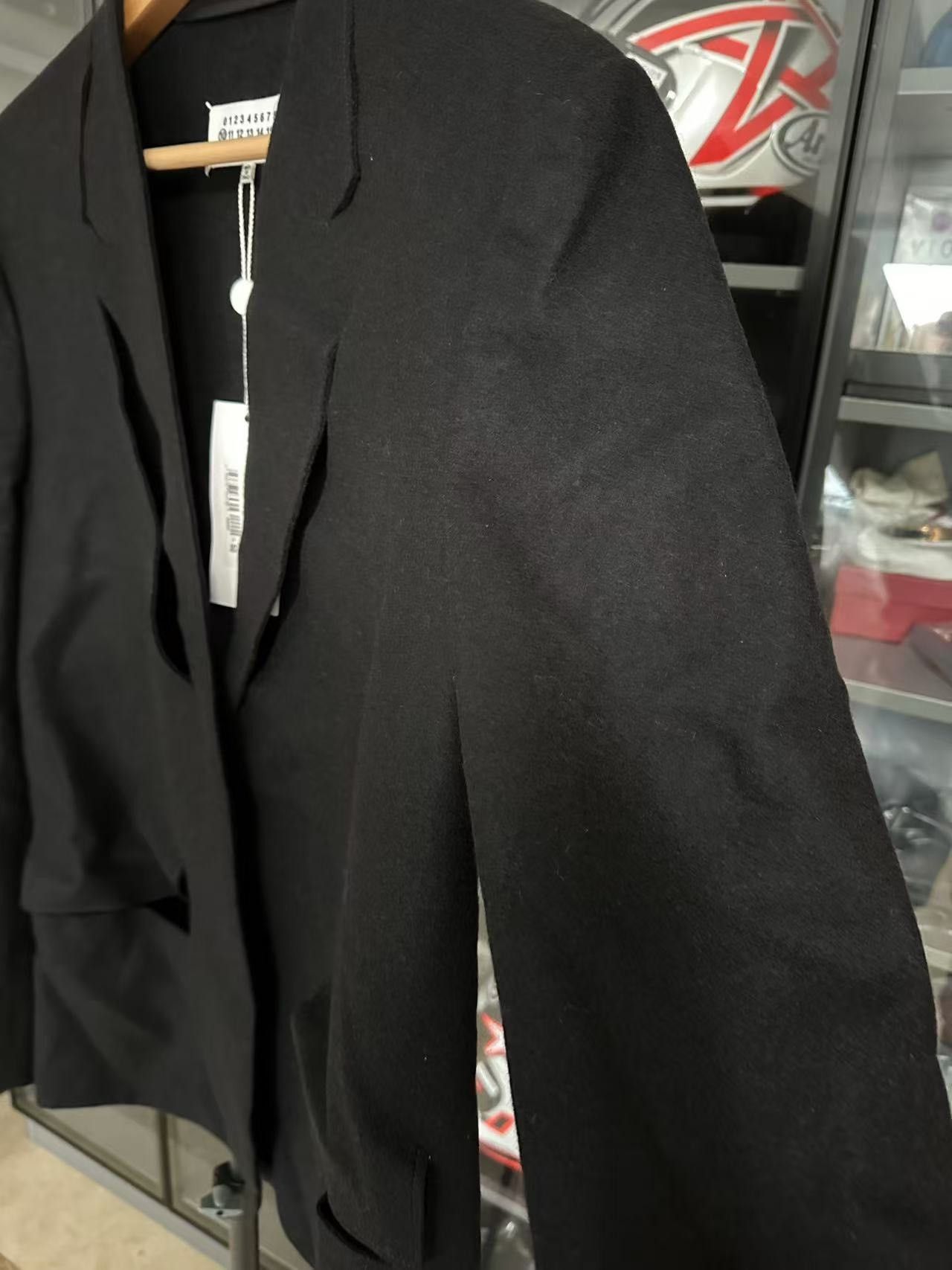 Maison Margiela Maison Margiela Collarless wool-cut suit jacket 2501-Nextar Size US M / EU 48-50 / 2 - 7 Thumbnail