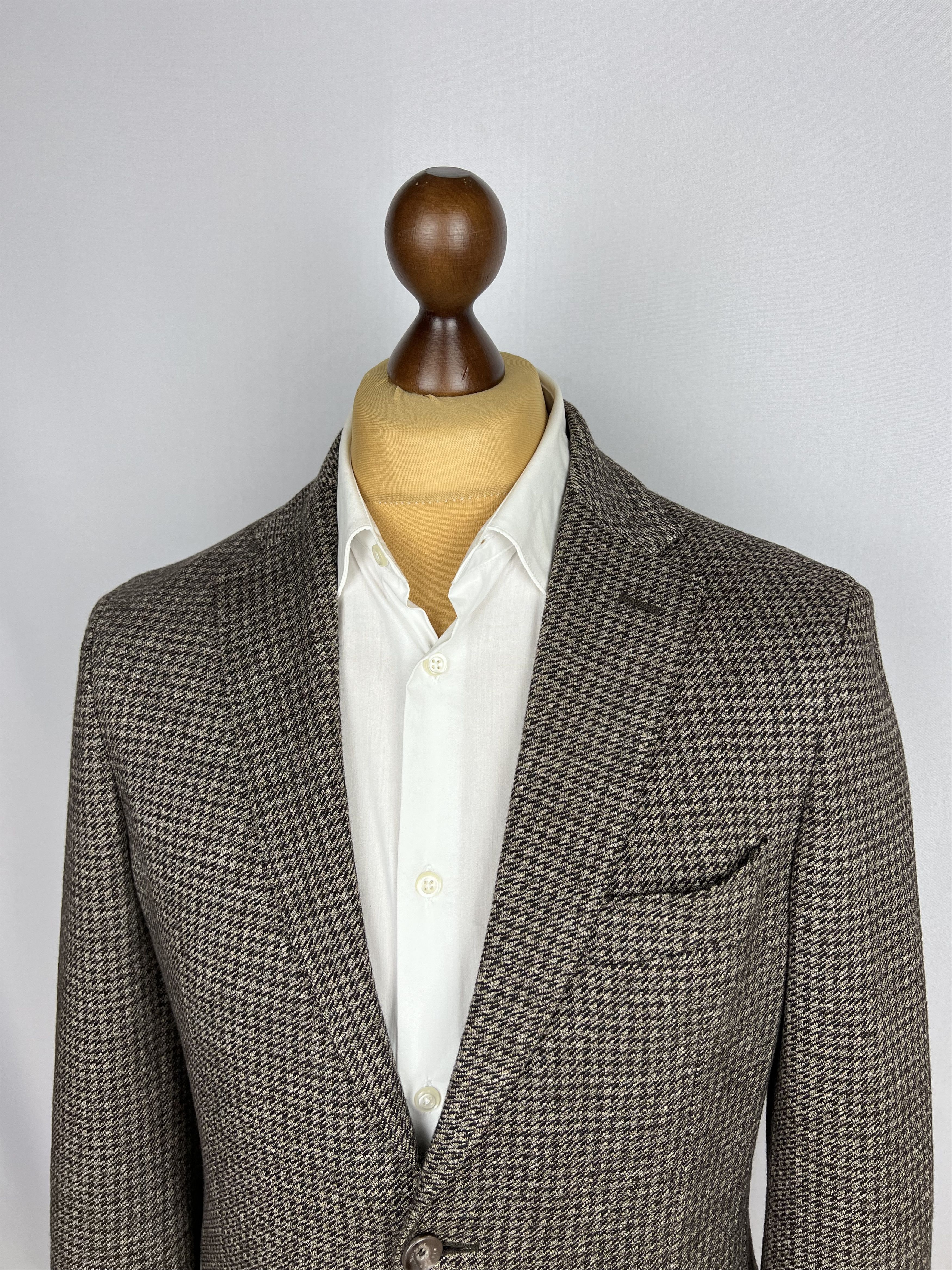 Boggi Milano Houndstooth Soft Jersey Wool\Cotton Sport Coat Size 38R - 5 Thumbnail