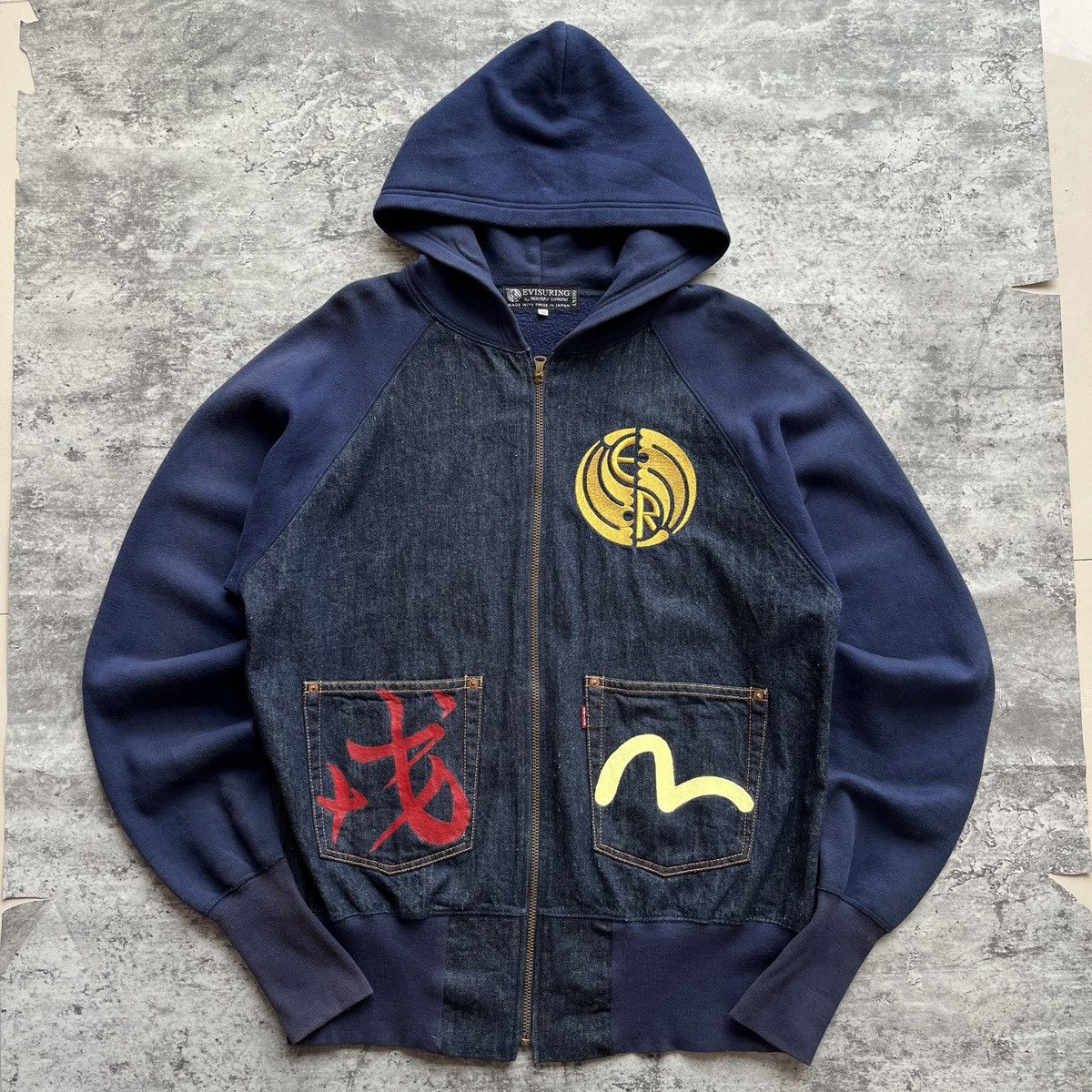 Evisu RARE 🔥 Evisu Yamane Daicock Zip Hoodie Size US L / EU 52-54 / 3 - 4 Thumbnail