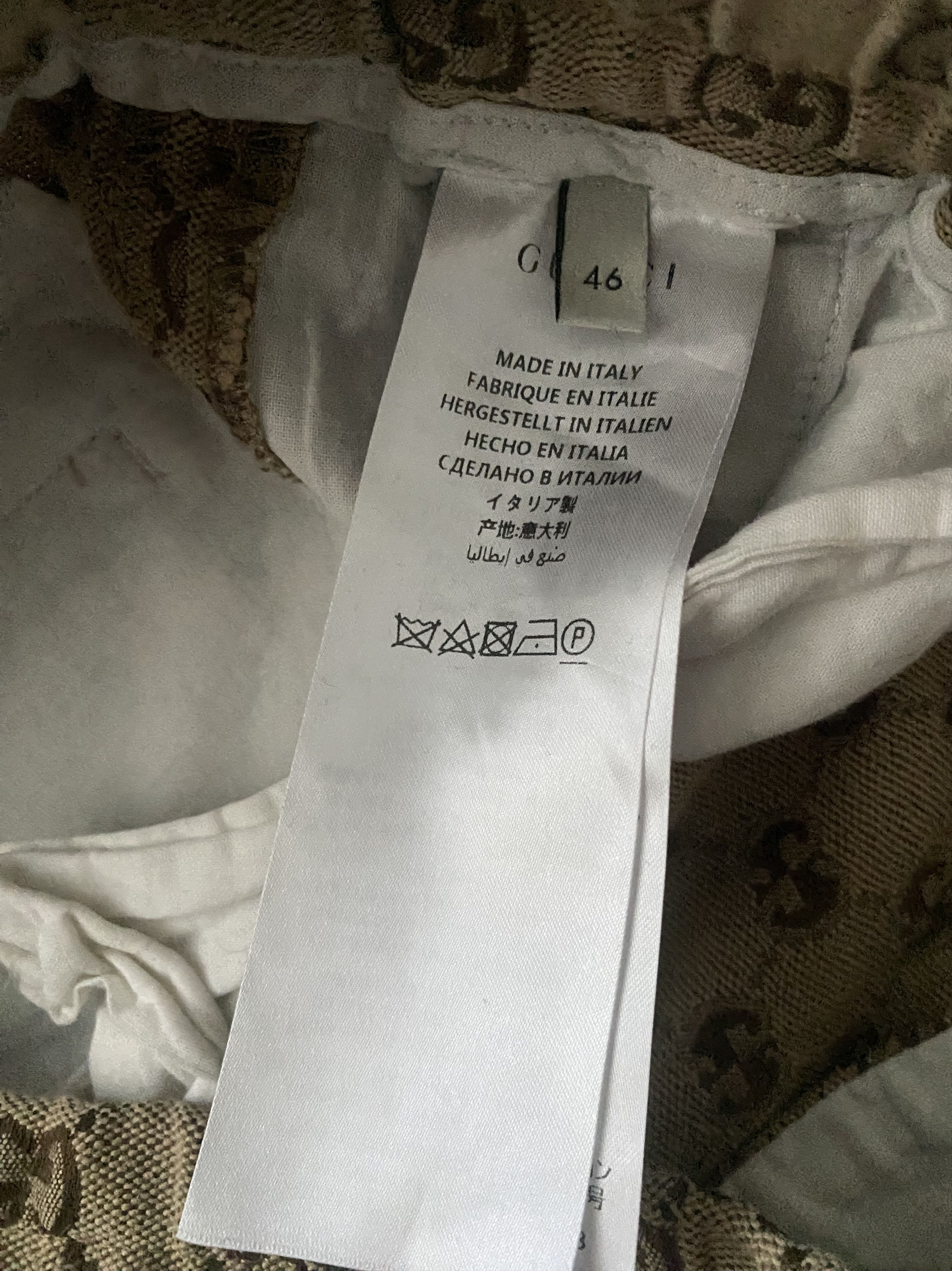 Gucci GUCCI GG BEIGE CANVAS JACQUARD PANTS Size US 32 / EU 48 - 5 Thumbnail